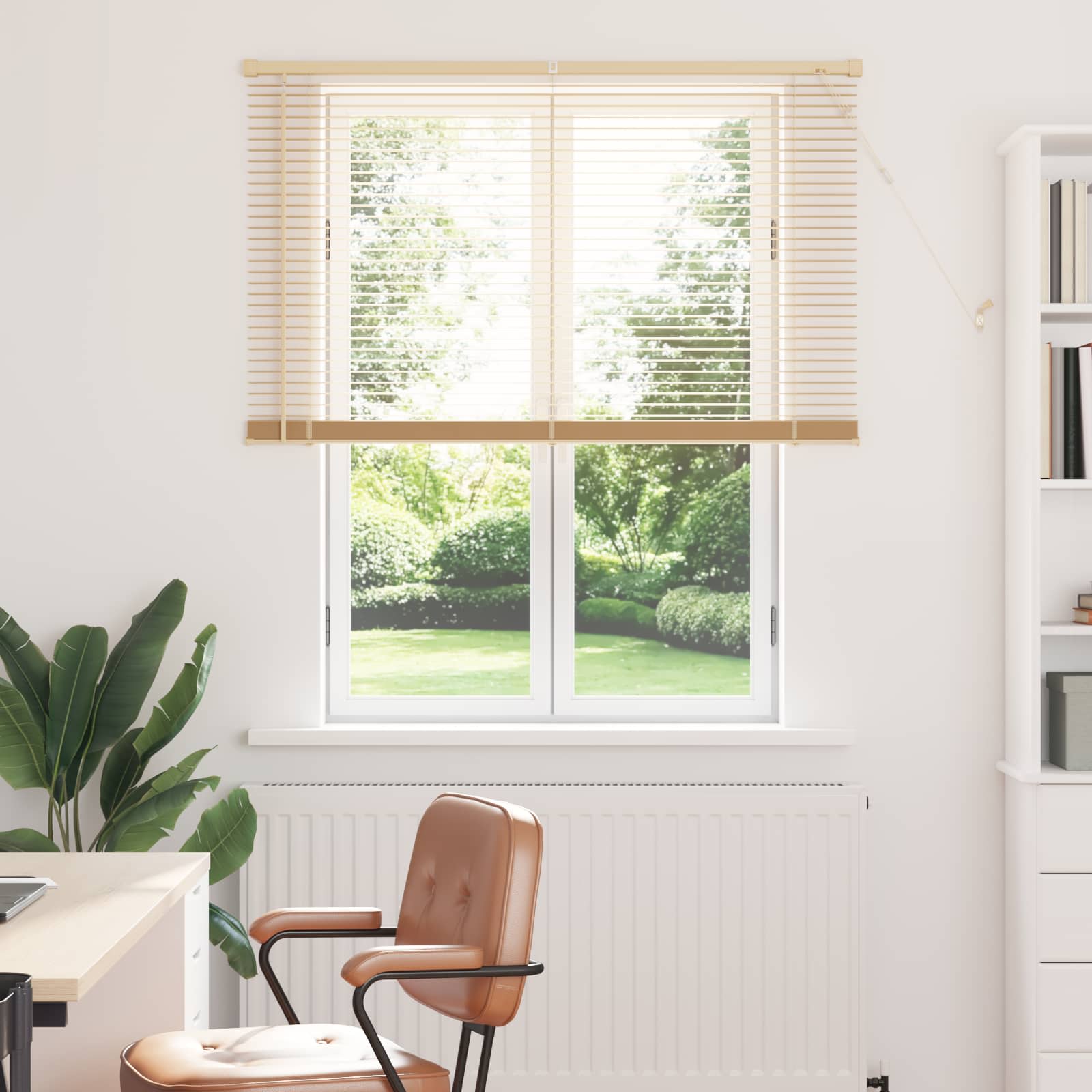 Venecijanska roleta Svijetlo smeđa s uzorkom 150 x 110 cm PVC