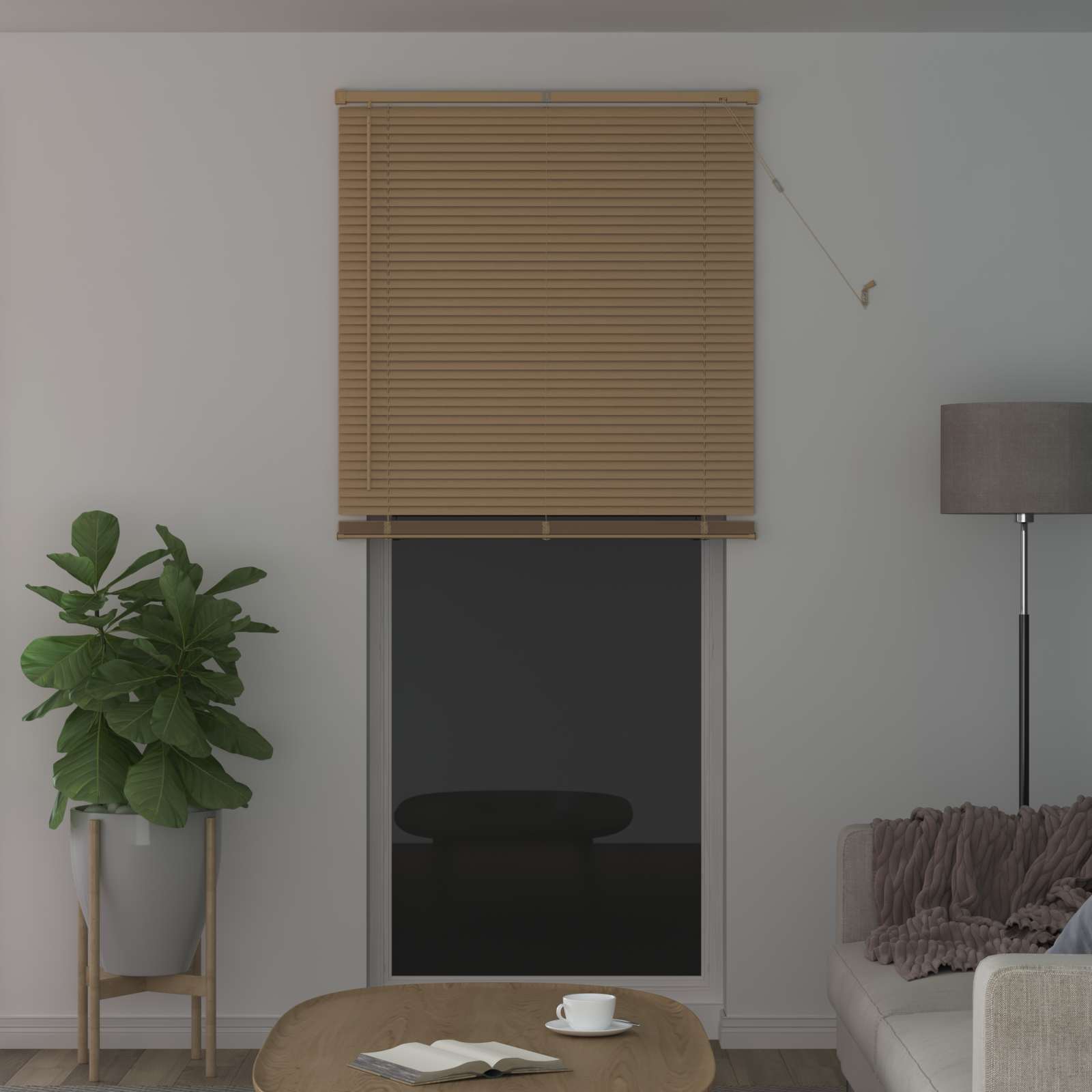 Venecijanska roleta Svijetlo smeđa s uzorkom 213 x 70 cm PVC