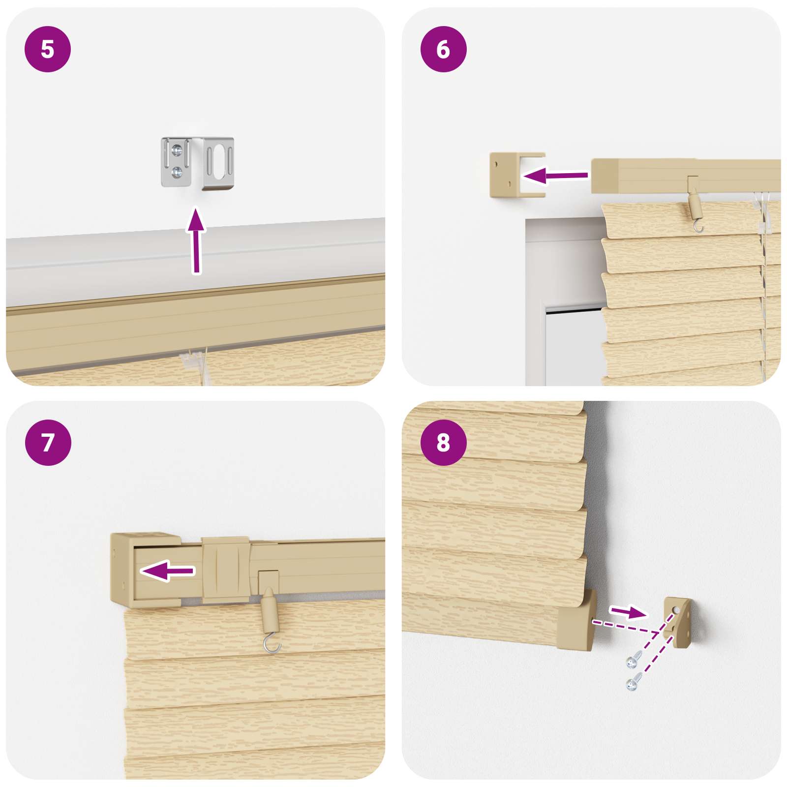 Venecijanska roleta Svijetlo smeđa s uzorkom 213 x 110 cm PVC