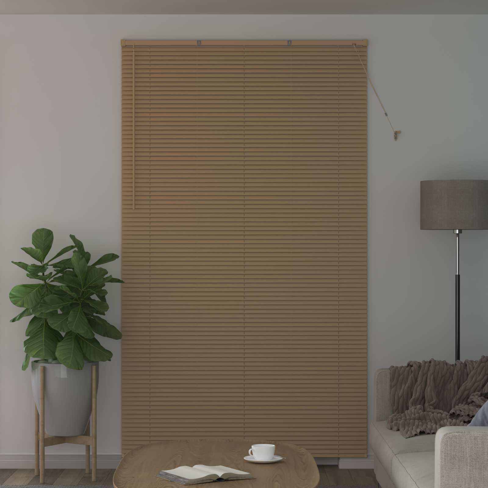 Venecijanska roleta Svijetlo smeđa s uzorkom 213 x 160 cm PVC