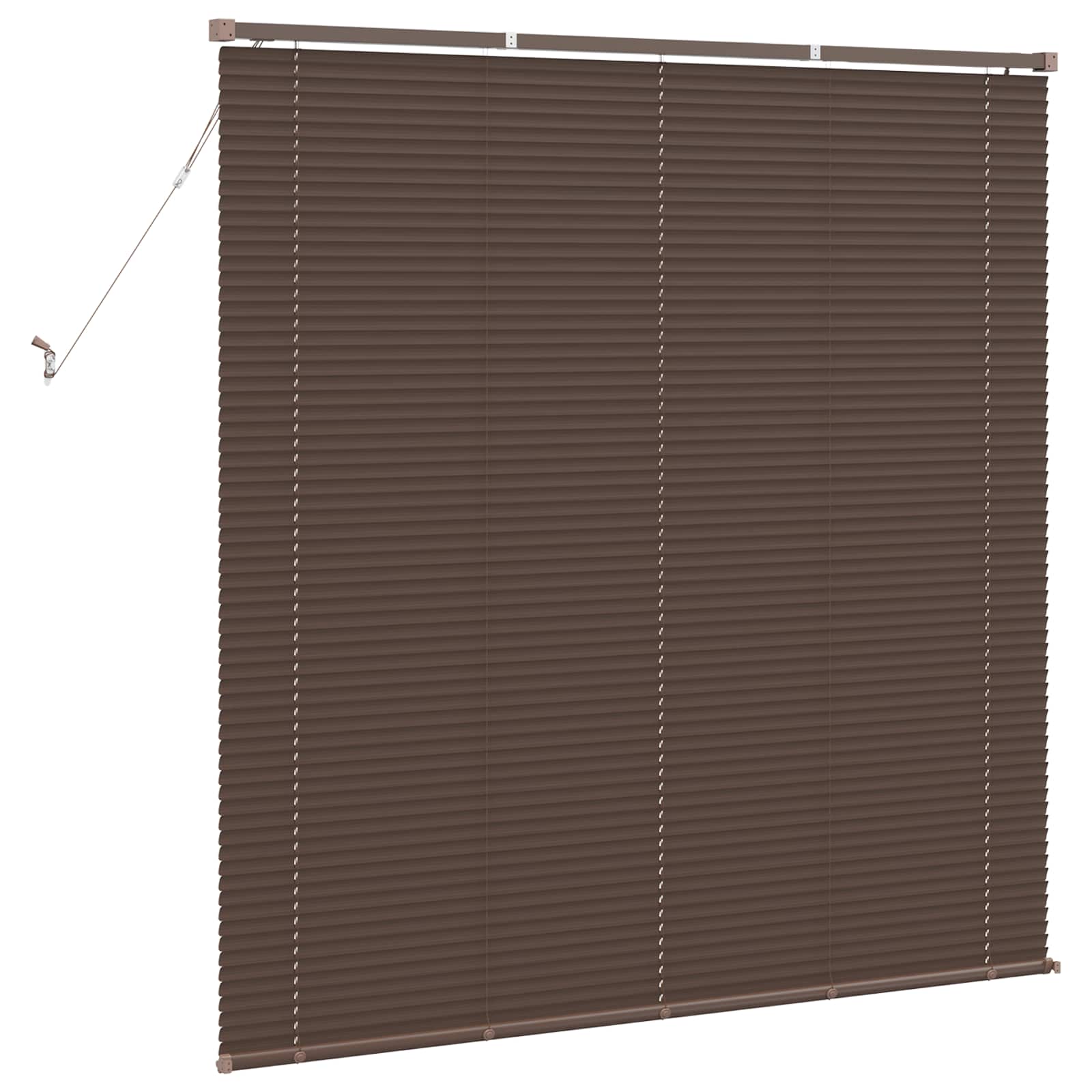 Venecijanska roleta Tamno smeđa s uzorkom 150 x 130 cm PVC