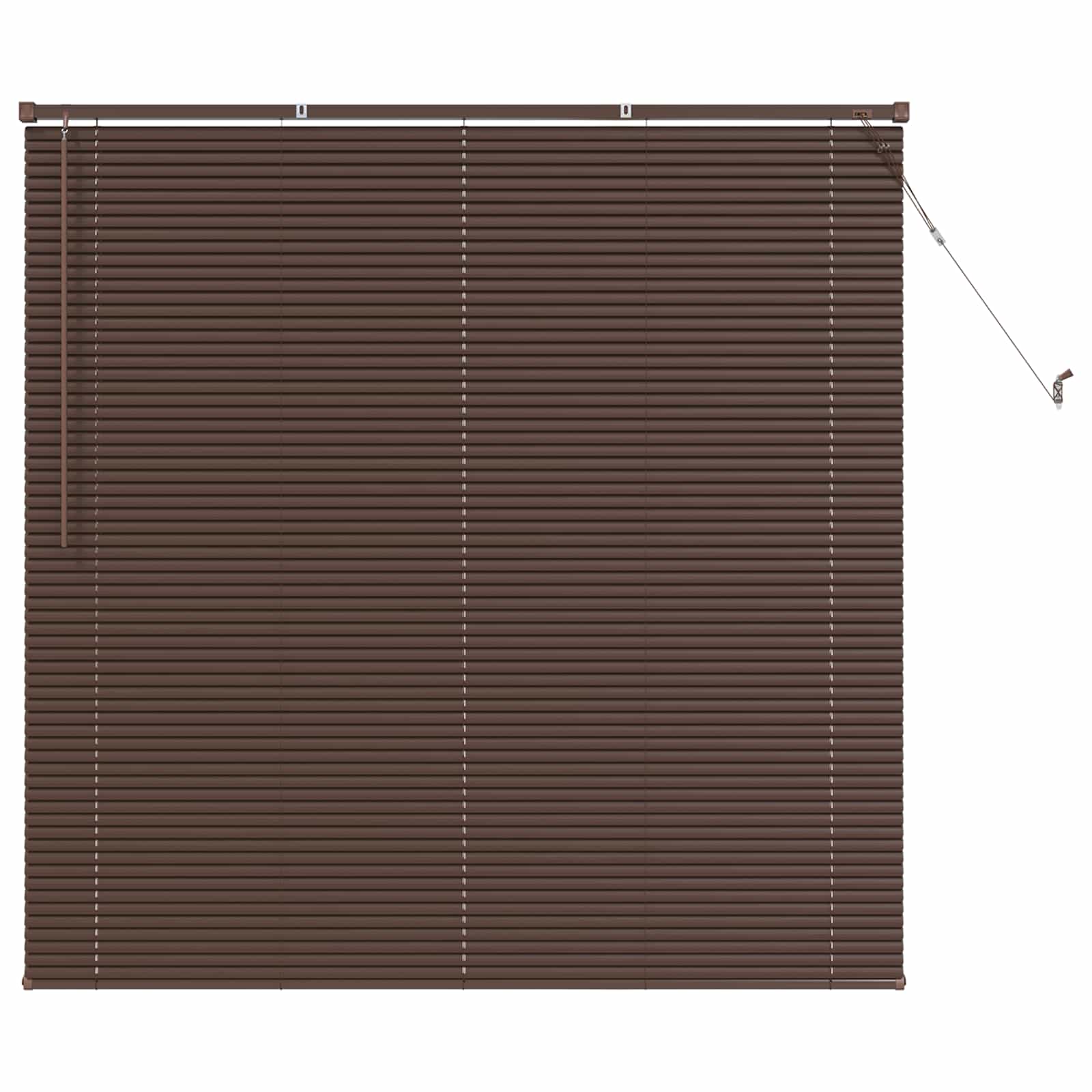 Venecijanska roleta Tamno smeđa s uzorkom 150 x 140 cm PVC