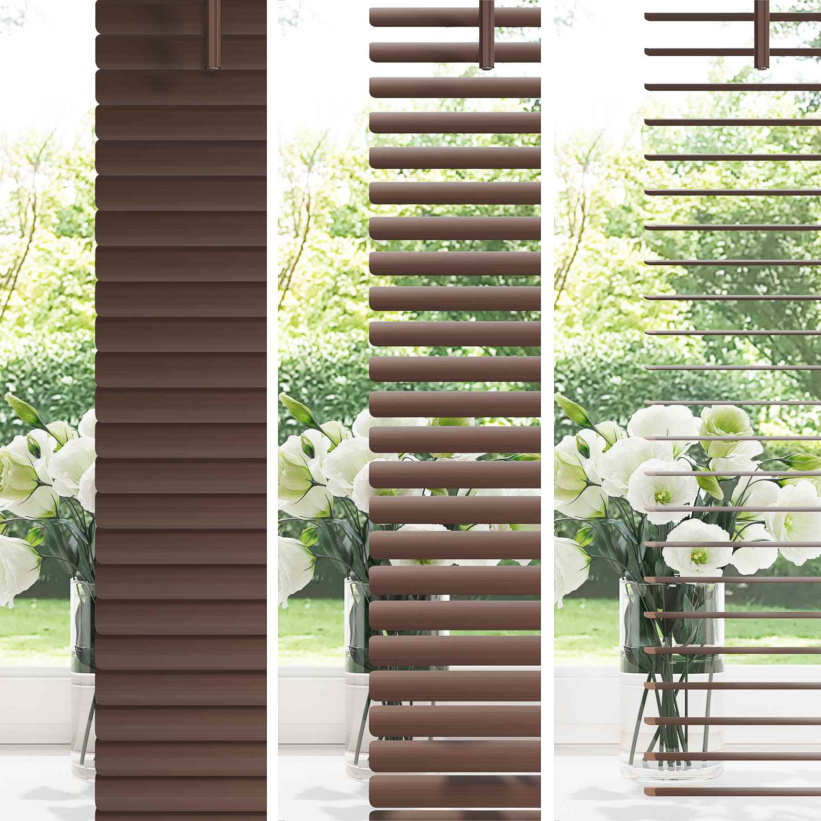 Venecijanska roleta Tamno smeđa 160 x 150 cm PVC