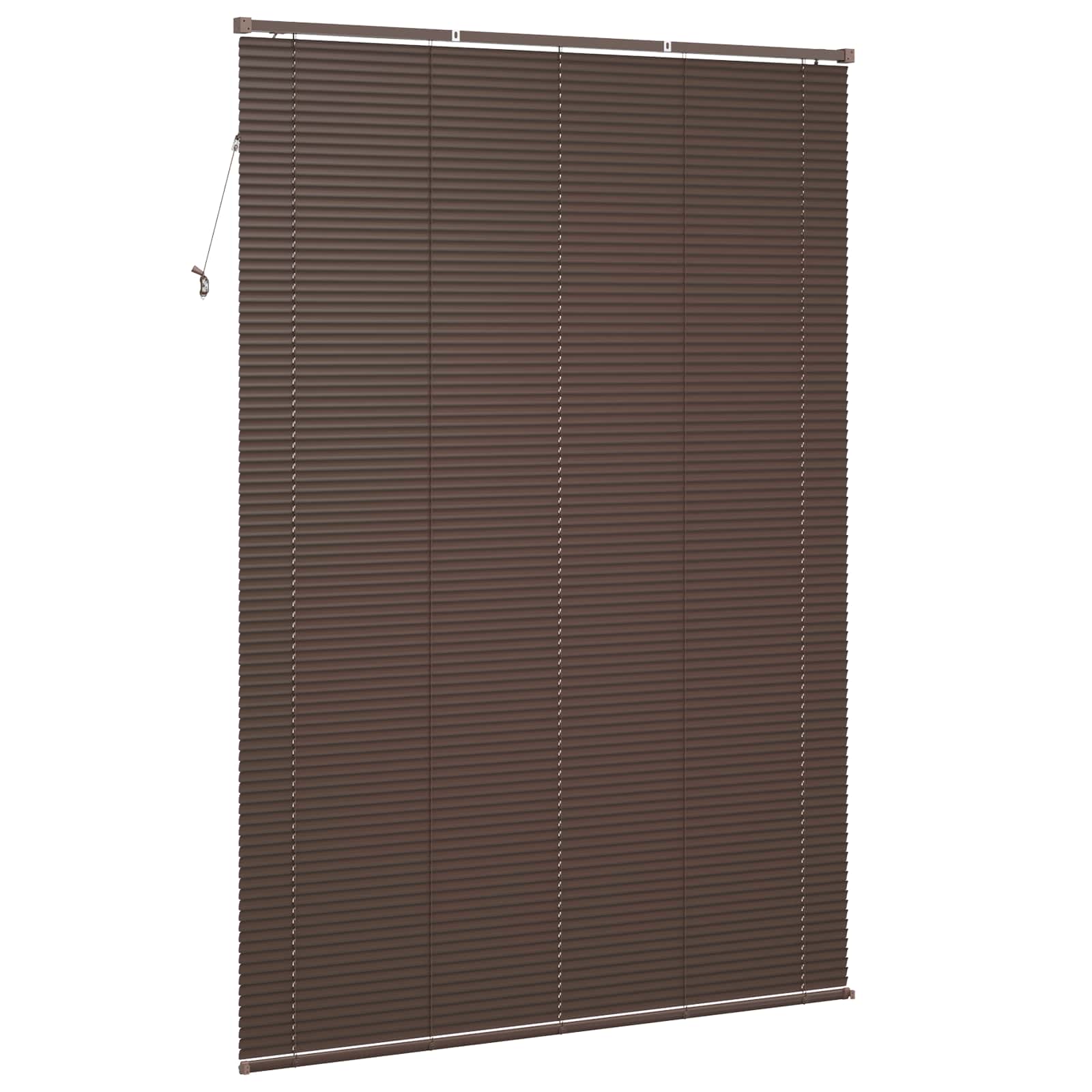 Venecijanska roleta Tamno smeđa s uzorkom 213 x 150 cm PVC