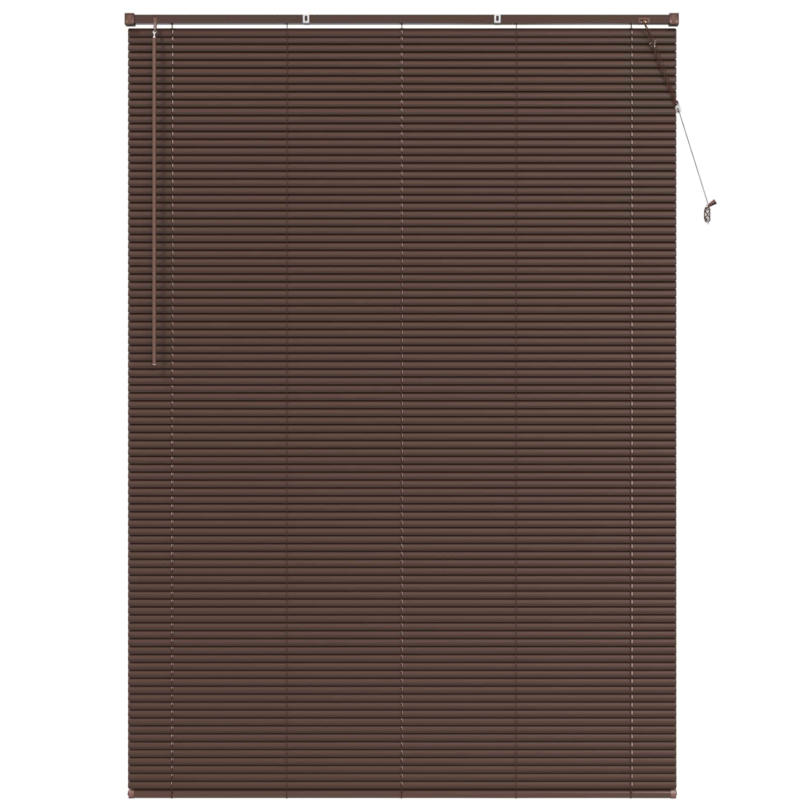 Venecijanska roleta Tamno smeđa s uzorkom 213 x 160 cm PVC