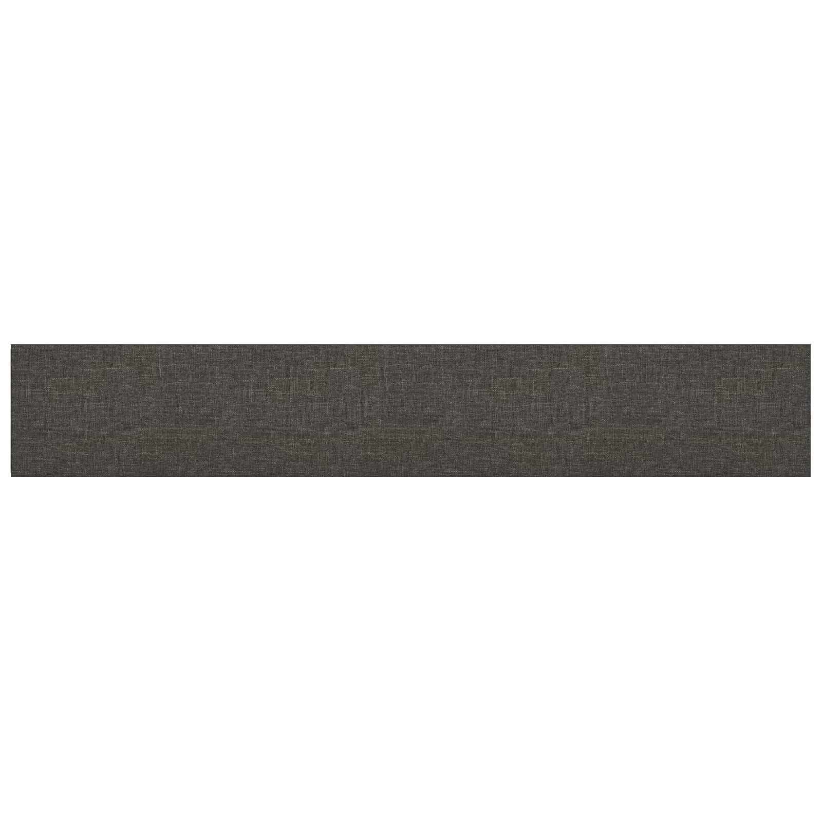 Zidna uzglavlja 12 pcs Tamno siva 90 x 15 cm tkanina