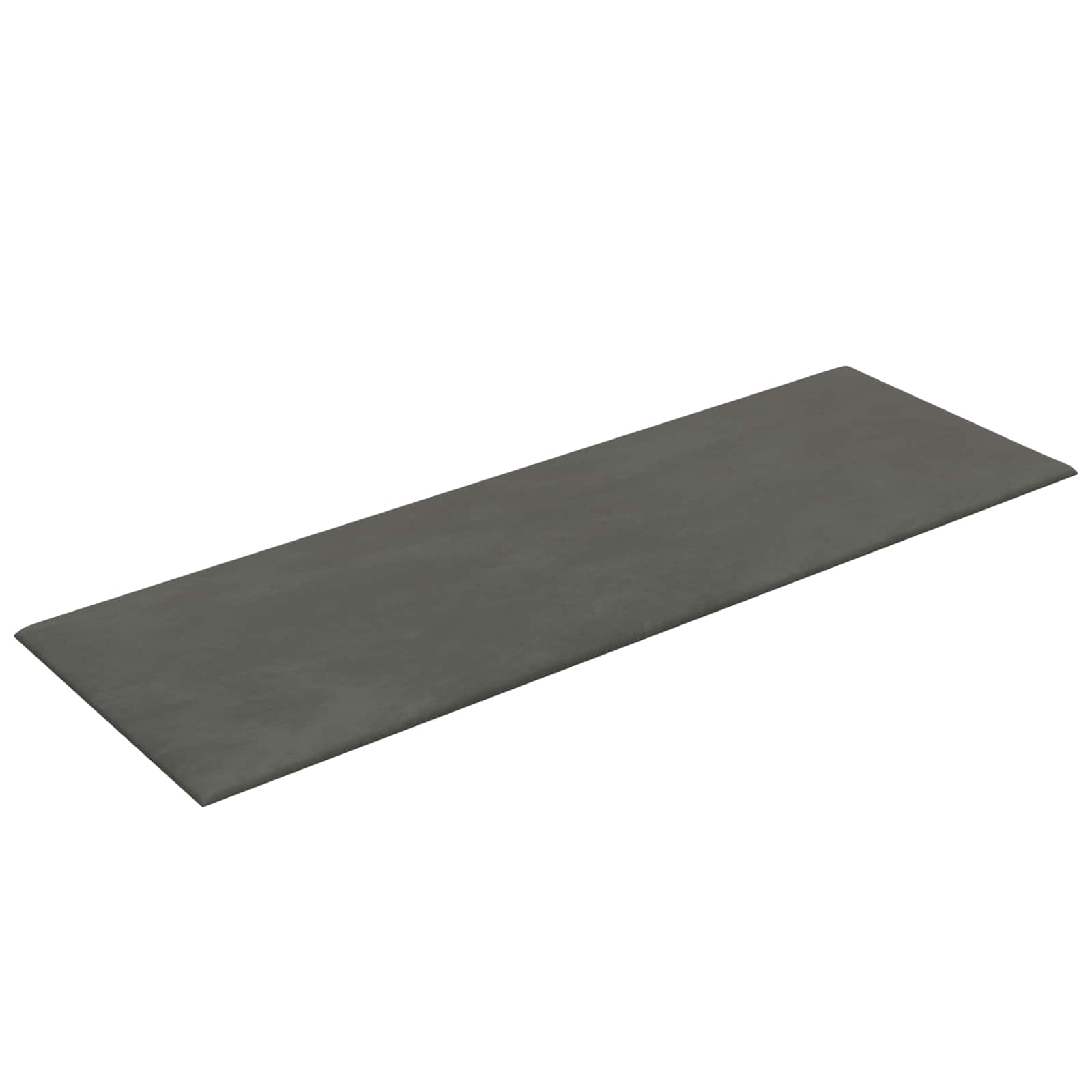 Zidna uzglavlja 12 pcs Tamnosiva Baršun