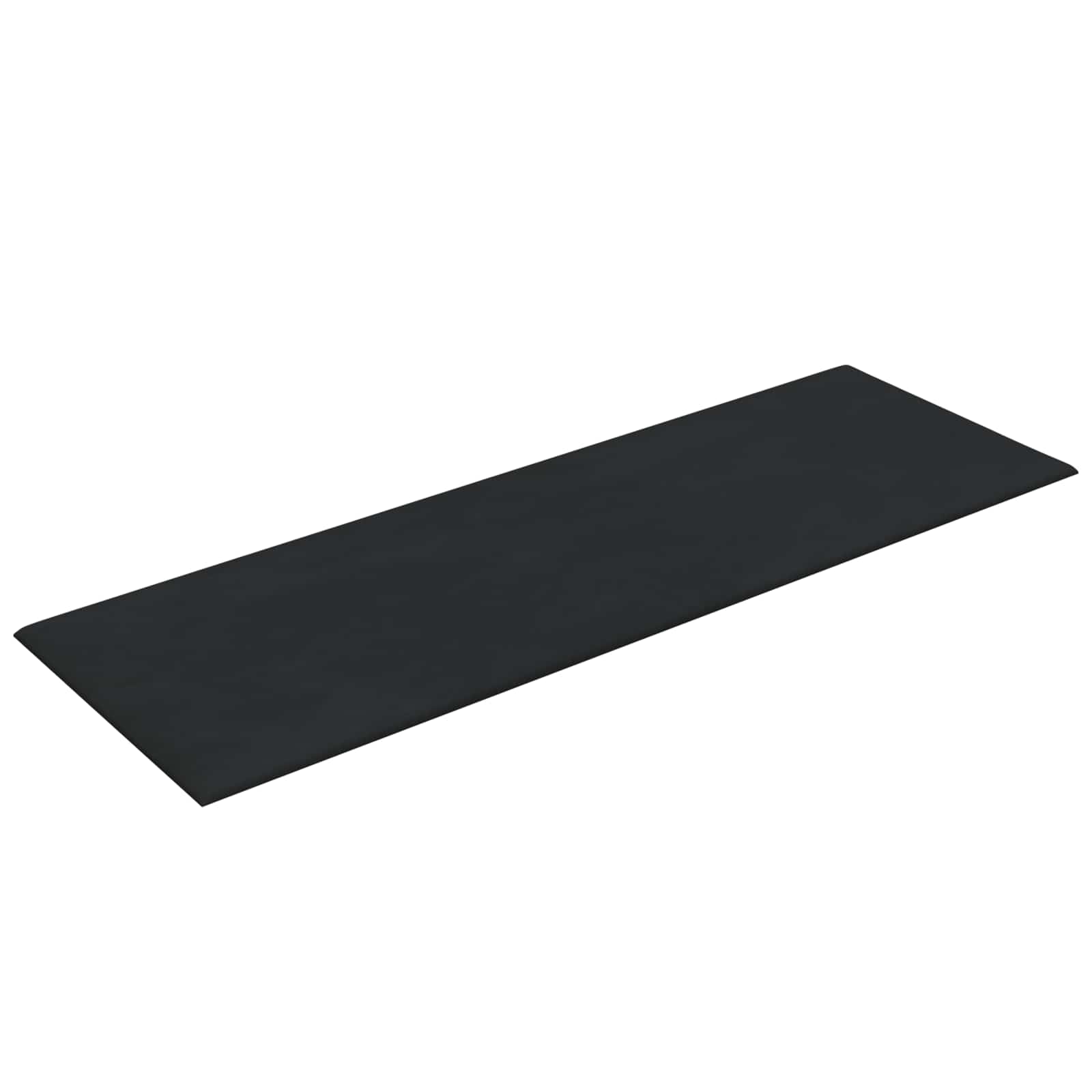 Zidna uzglavlja 12 pcs Crna Baršun