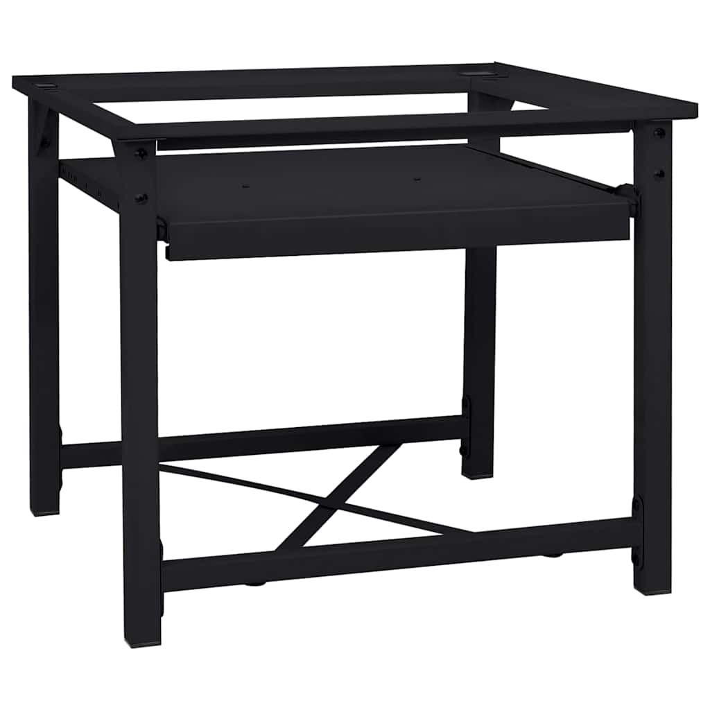 Pedestal za perilicu rublja Crna 60 x 56 x 52 cm Čelik