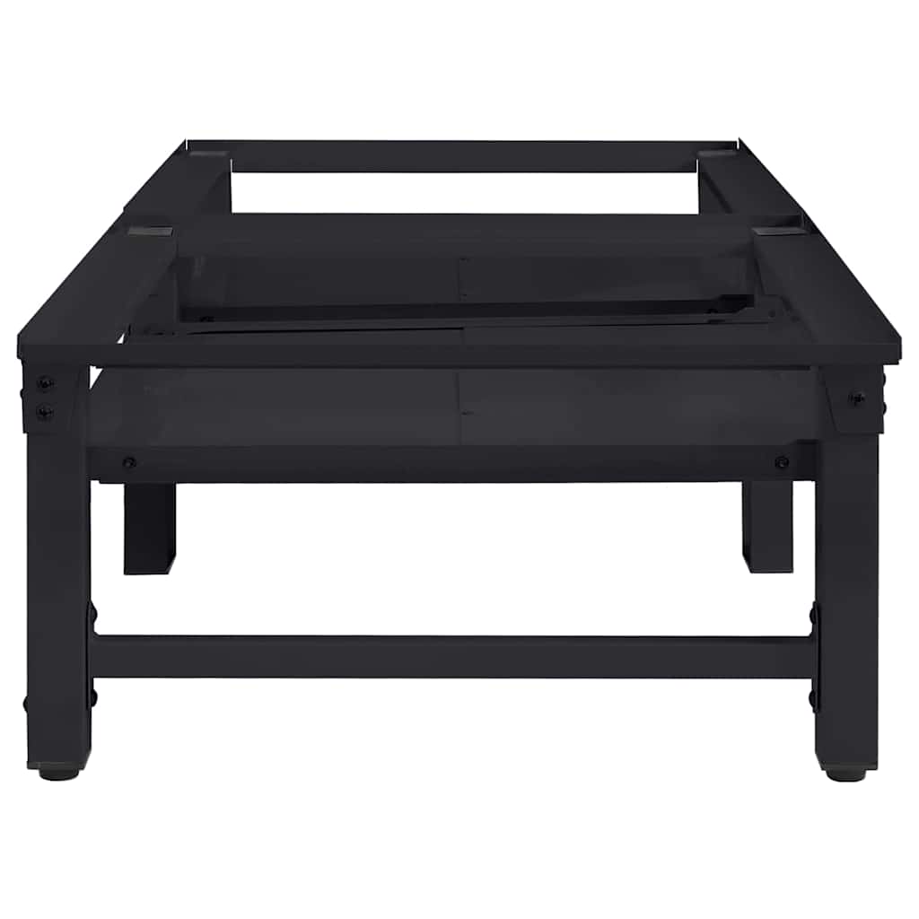 Pedestal za perilicu rublja 2 pcs Crna 124,5 x 61,5 x 32,5 cm