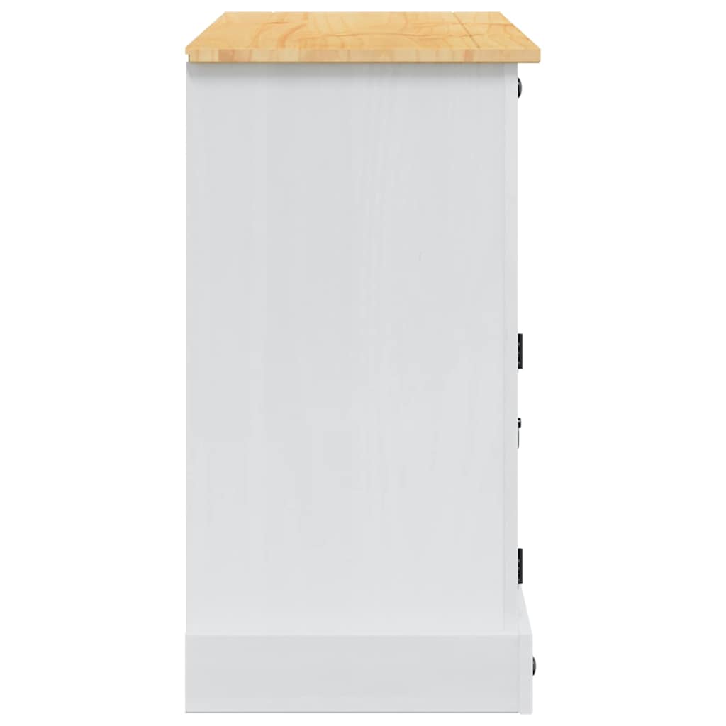 Kutije za pohranu s ladicama Corona Bijelo 112 x 40 x 75 cm