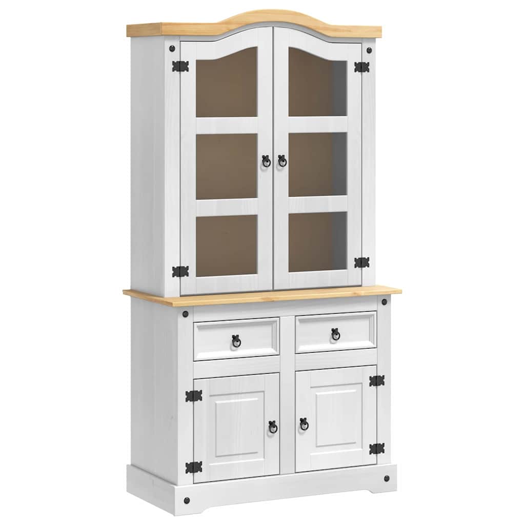 Kreveta Corona Bijelo 100 x 48,5 x 179 cm Čvrsto borovo drvo