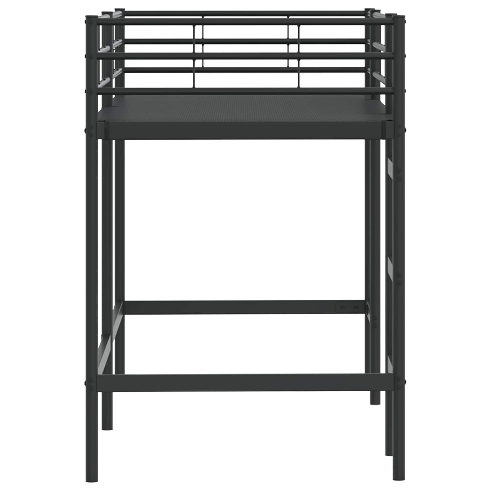 Okvir Krevet za Dječji Loft Crna 90 x 190 cm Čelik