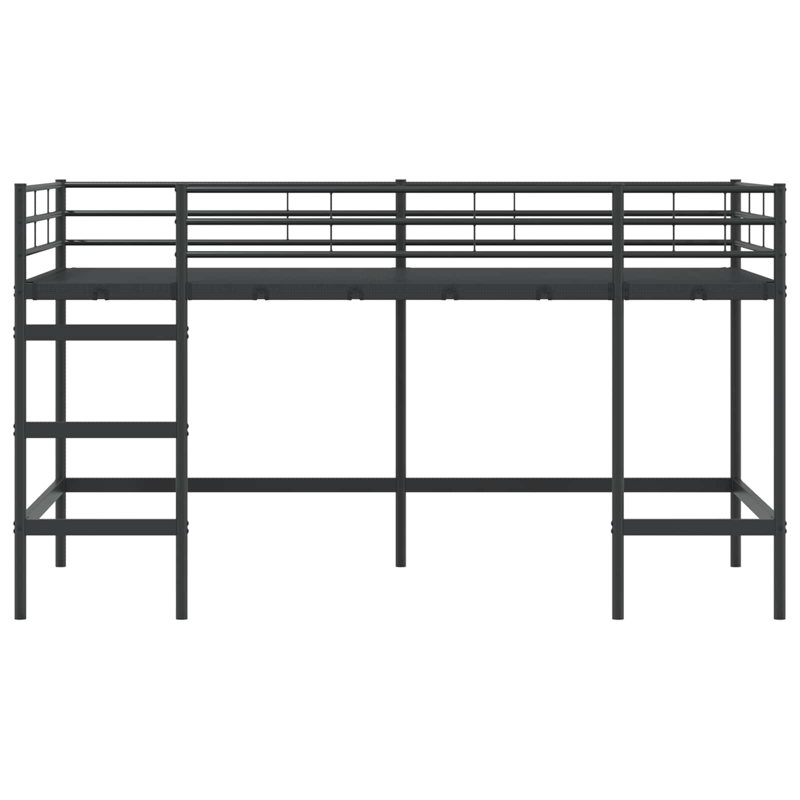 Okvir Krevet za Dječji Loft Crna 90 x 200 cm Čelik