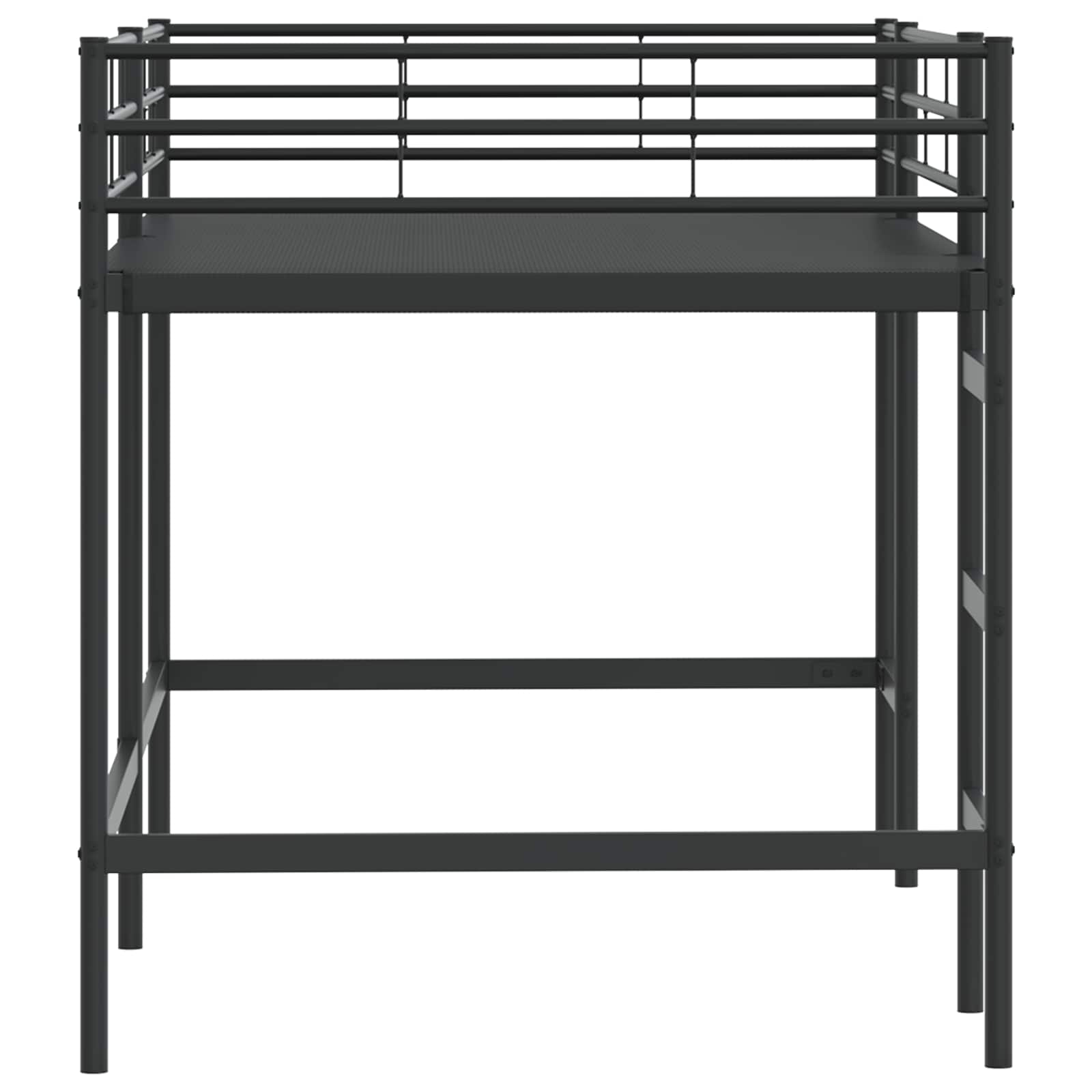 Okvir Krevet za Dječji Loft Crna 90 x 200 cm Čelik