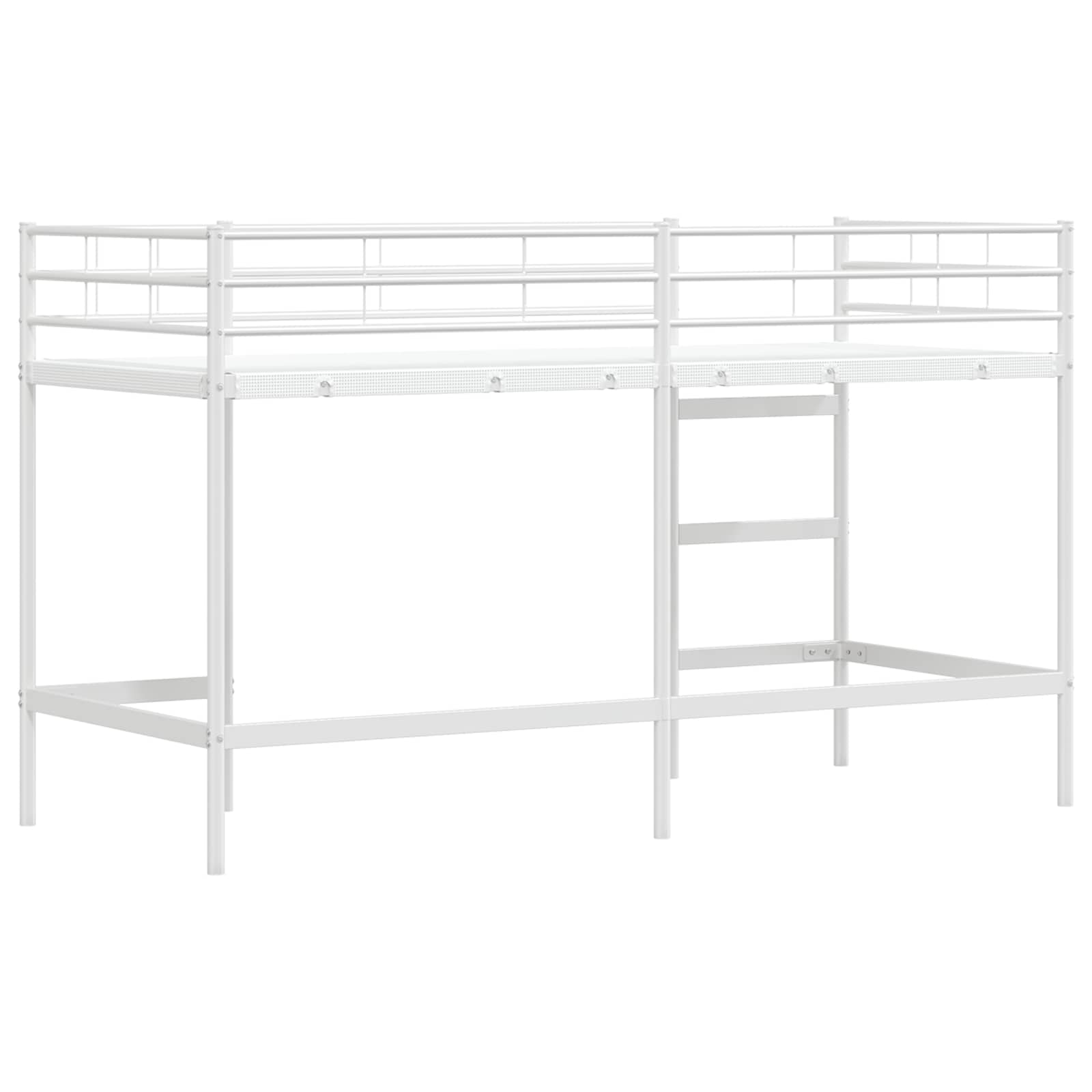 Okvir Krevet za Dječji Loft Bijelo 90 x 190 cm Čelik