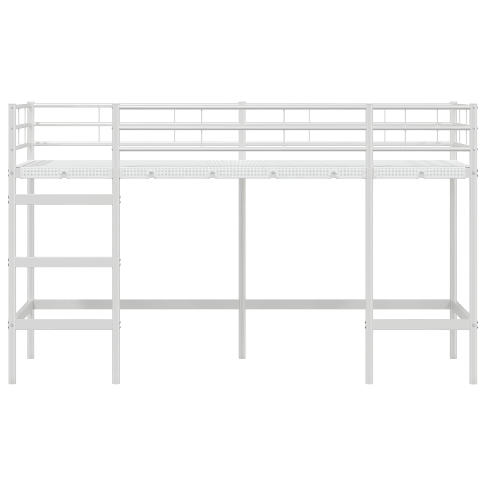 Okvir Krevet za Dječji Loft Bijelo 90 x 190 cm Čelik
