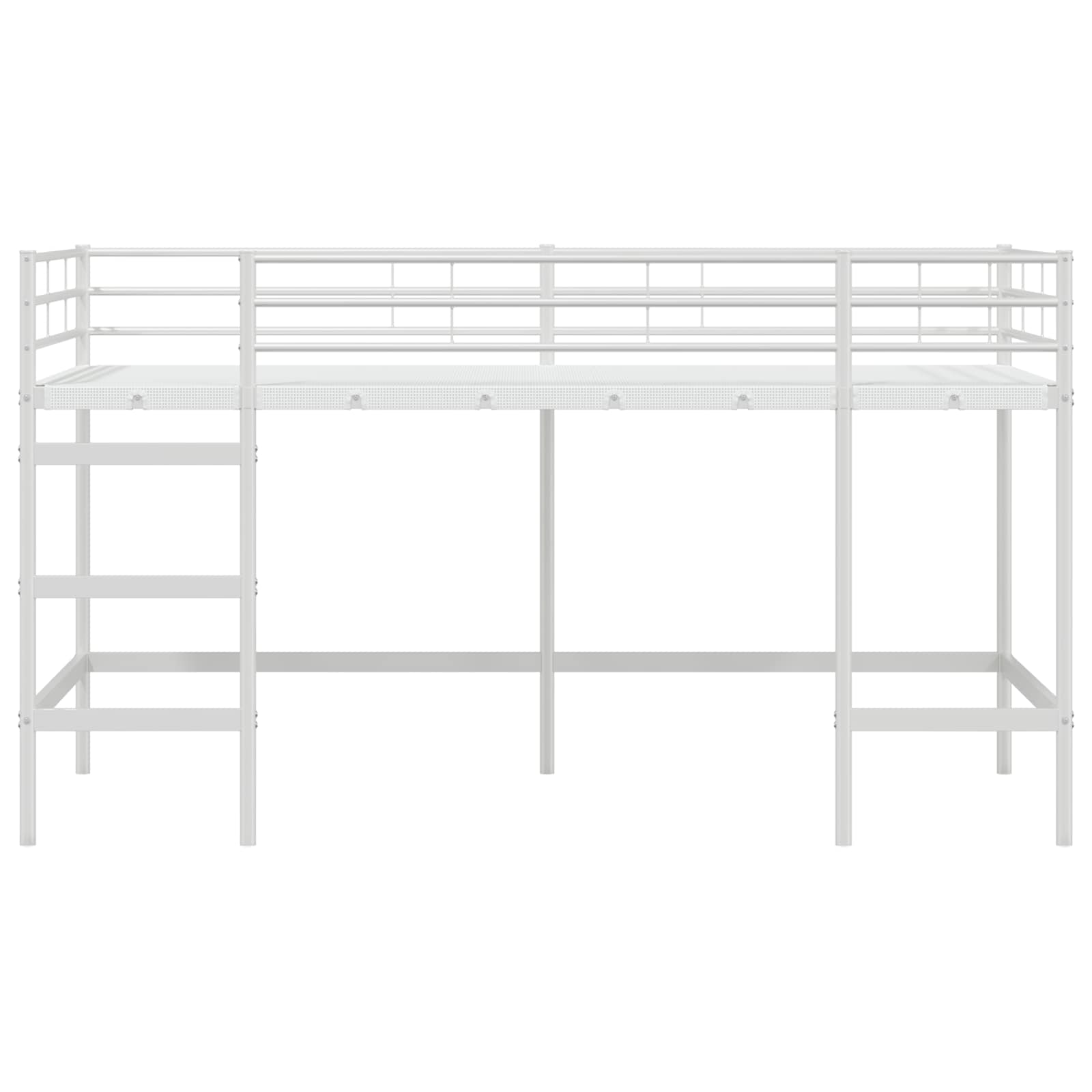 Okvir Krevet za Dječji Loft Bijelo 90 x 200 cm Čelik