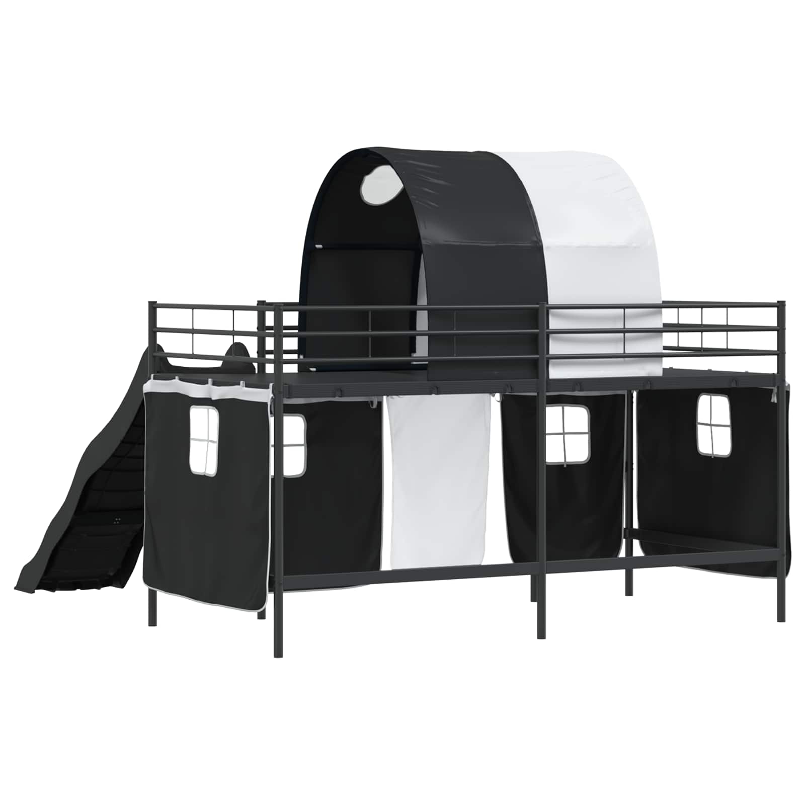 Okvir Krevet za Dječji Loft Crna 80 x 200 cm Metal