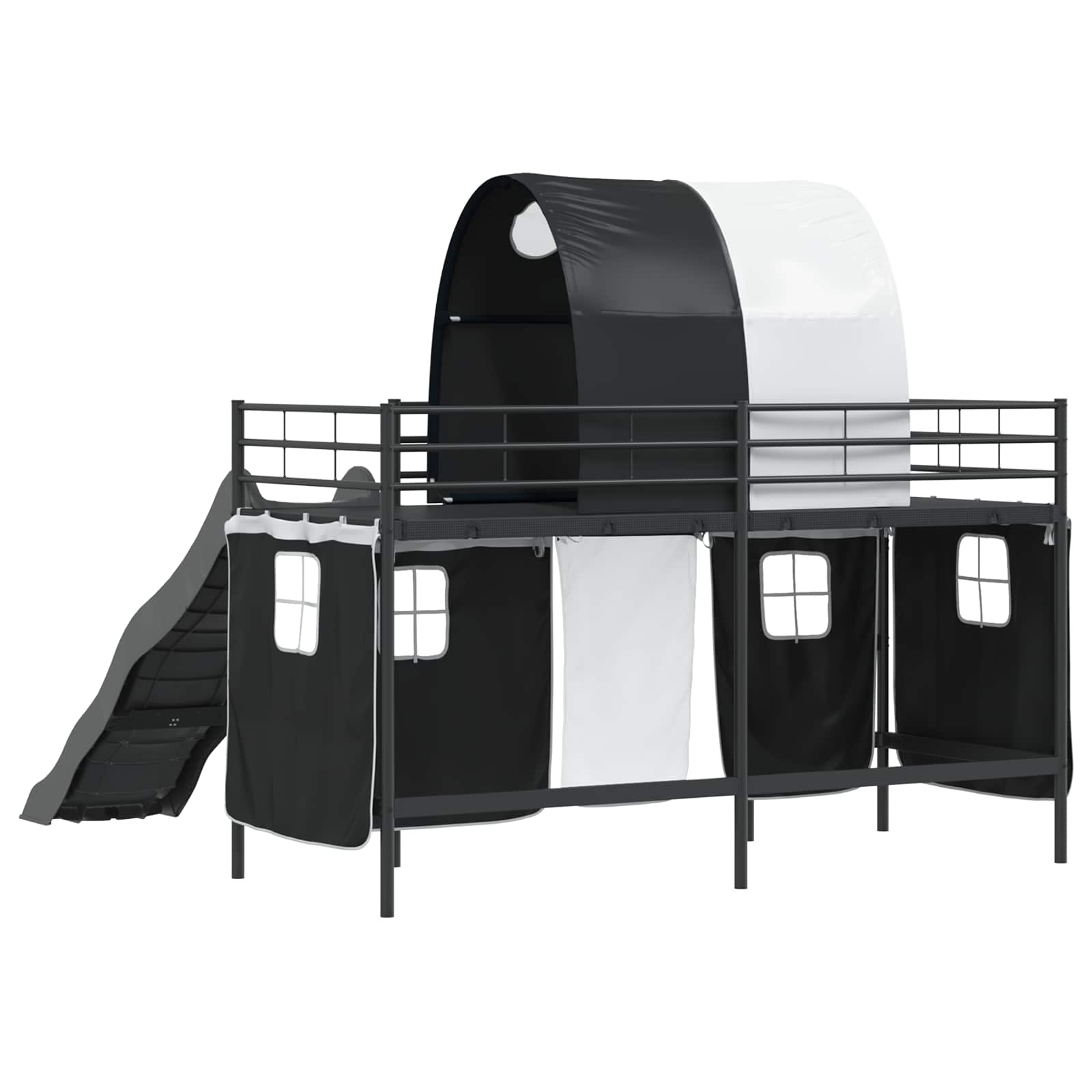Okvir Krevet za Dječji Loft Crna 90 x 190 cm Metal
