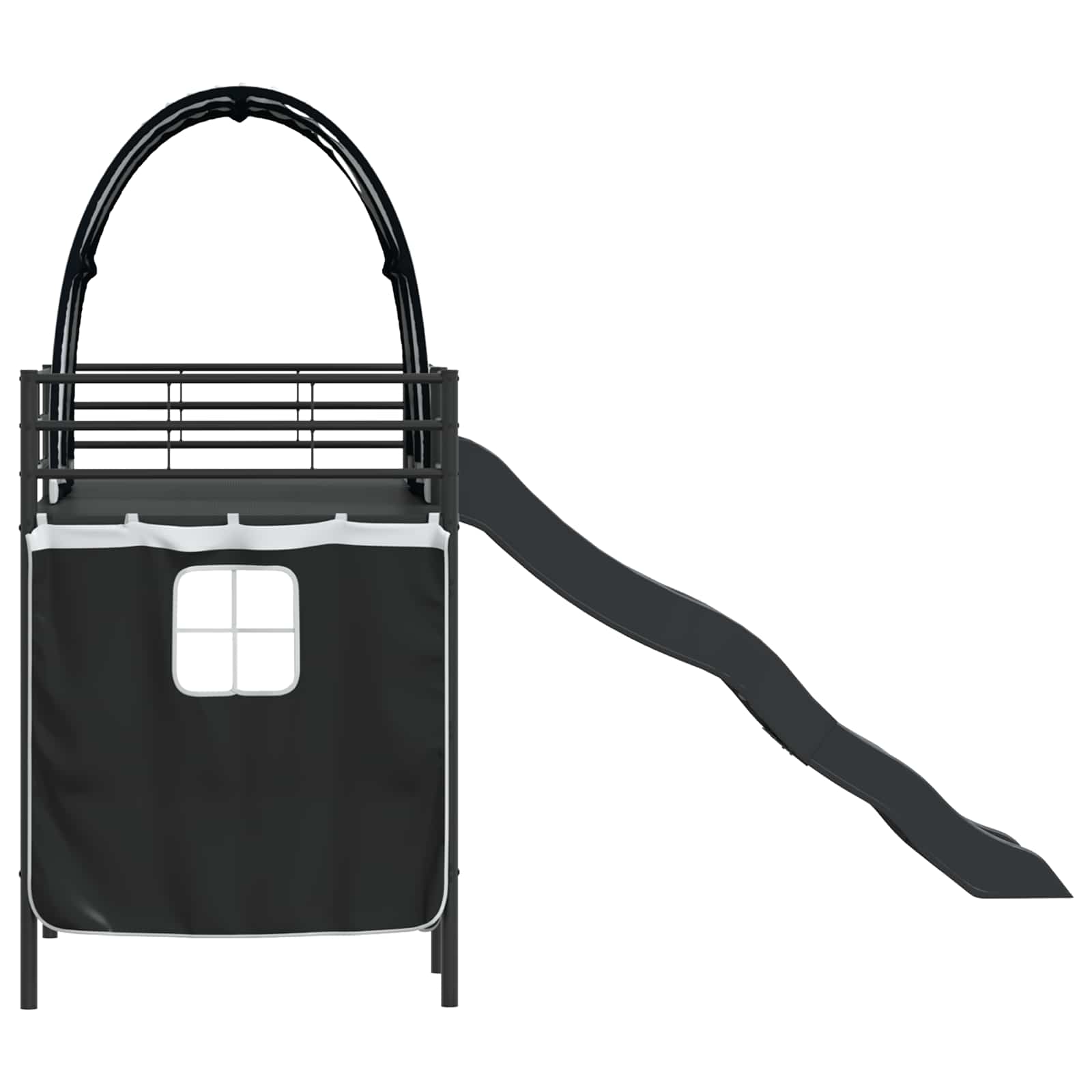 Okvir Krevet za Dječji Loft Crna 90 x 190 cm Metal