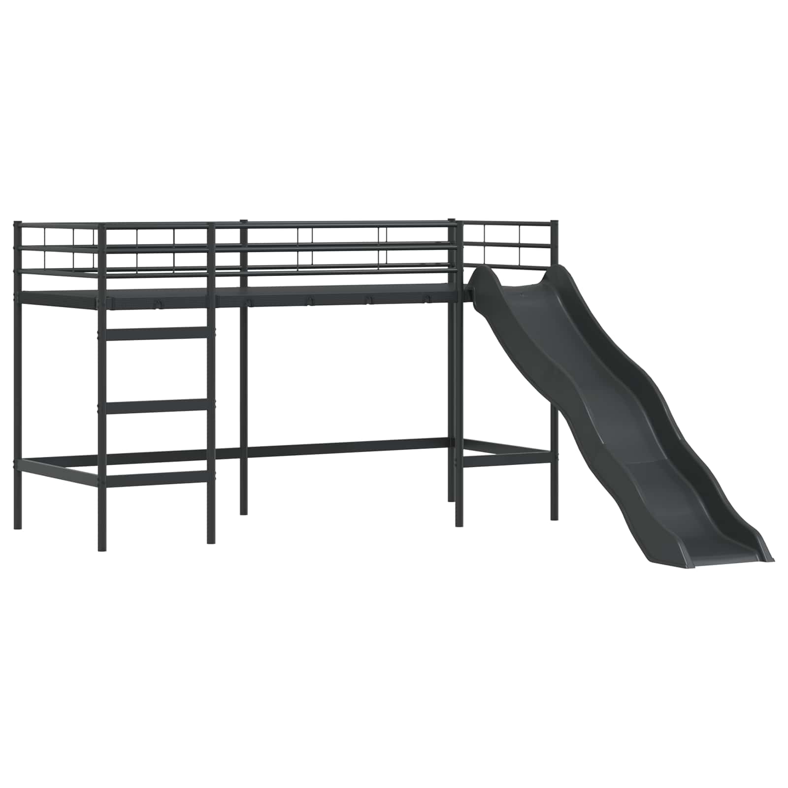 Okvir Krevet za Dječji Loft Crna 75 x 190 cm Metal