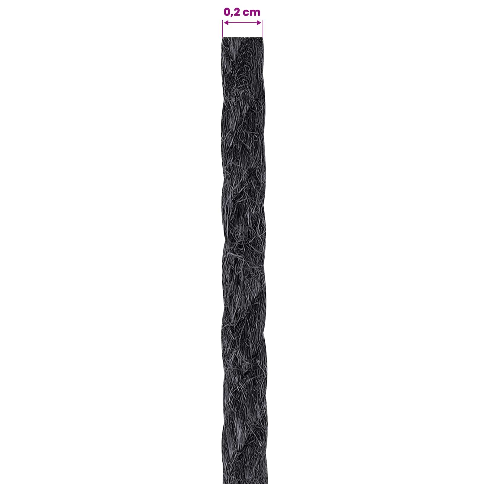 Uže od jute 10 pcs 2 Crna 100% Juta Tossa