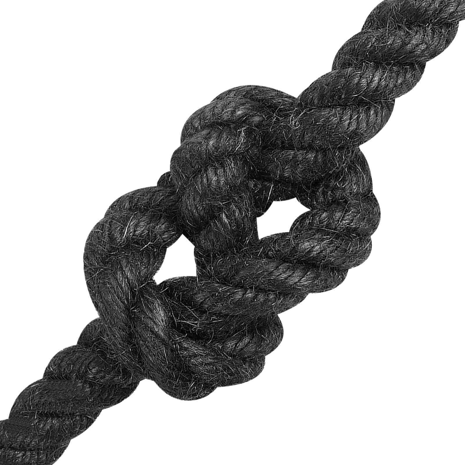 Uže od jute 12 Crna 100% Juta Tossa