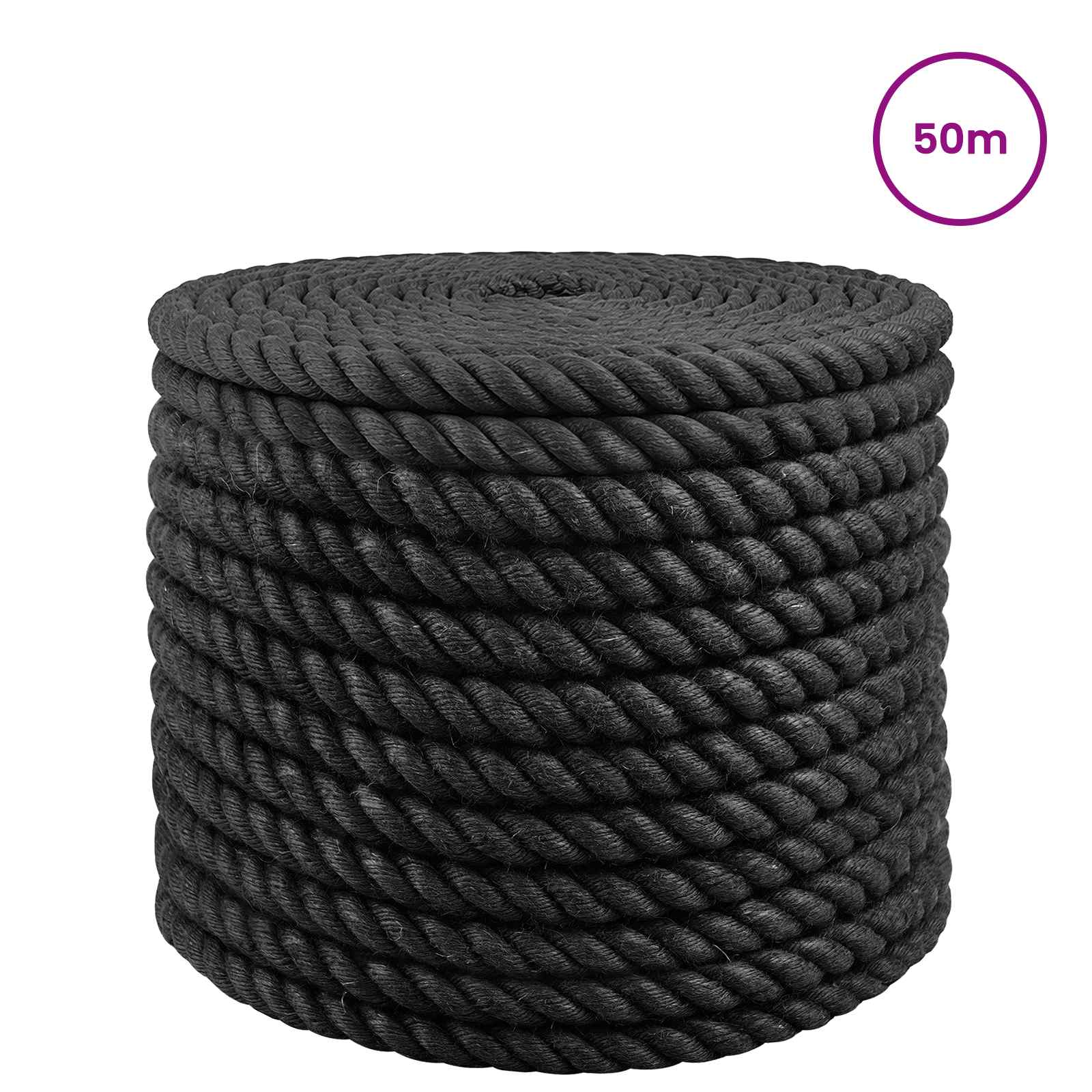 Uže od jute 16 Crna 100% Juta Tossa