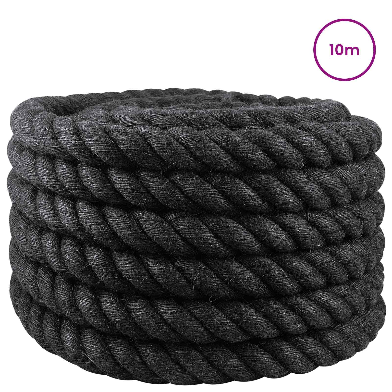 Uže od jute 36 Crna 100% Juta Tossa
