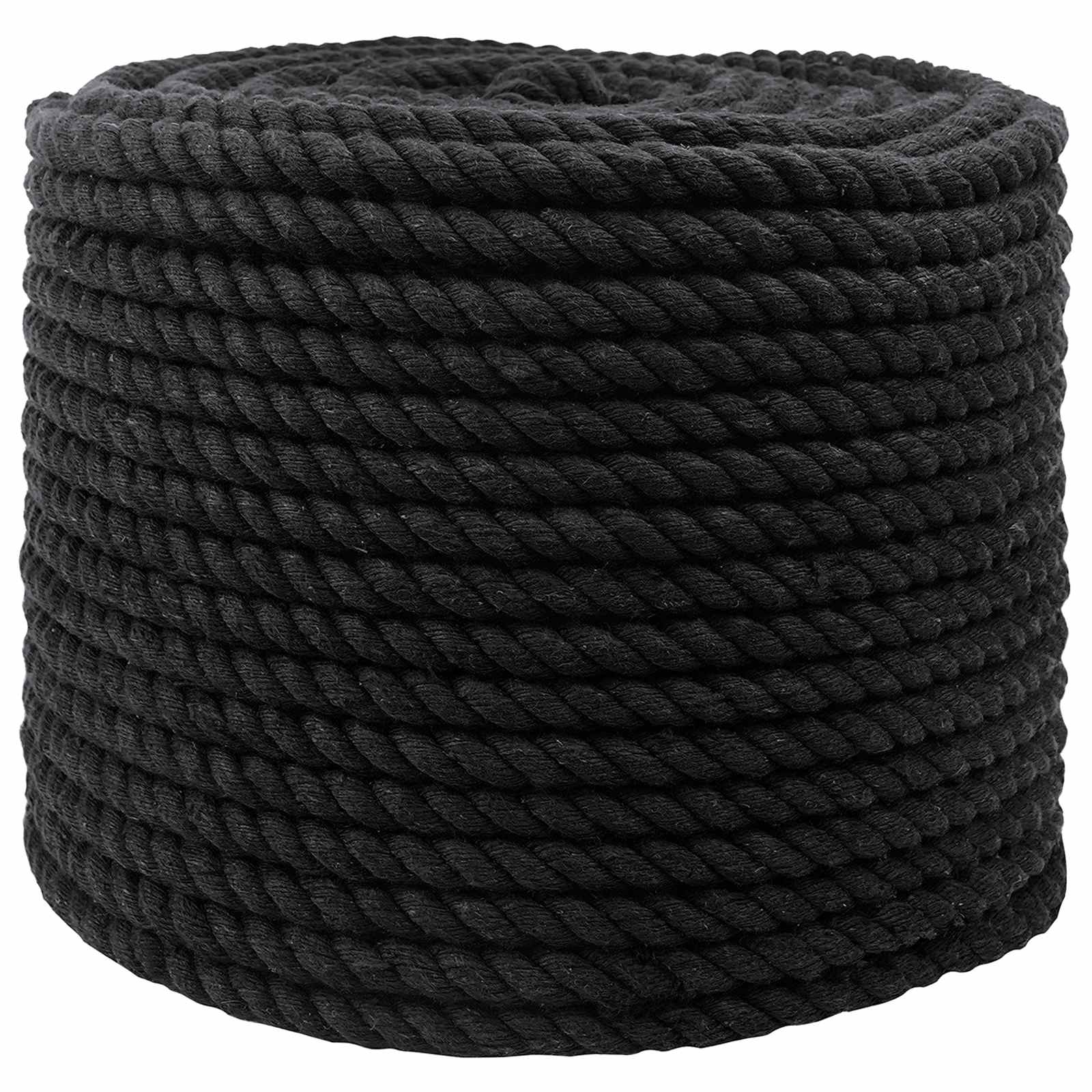 Konop Crna 1,2 x 1,2 x 10000 cm Pamuk