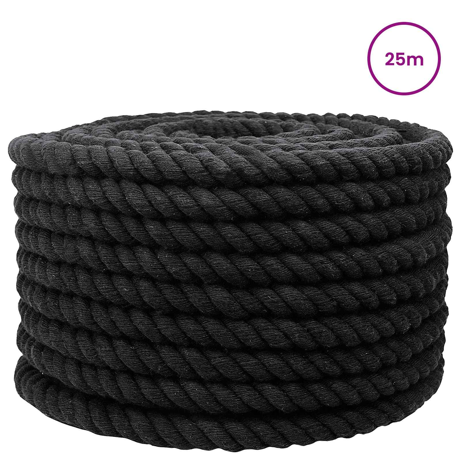 Konop Crna 2,4 x 2,4 x 2500 cm Pamuk