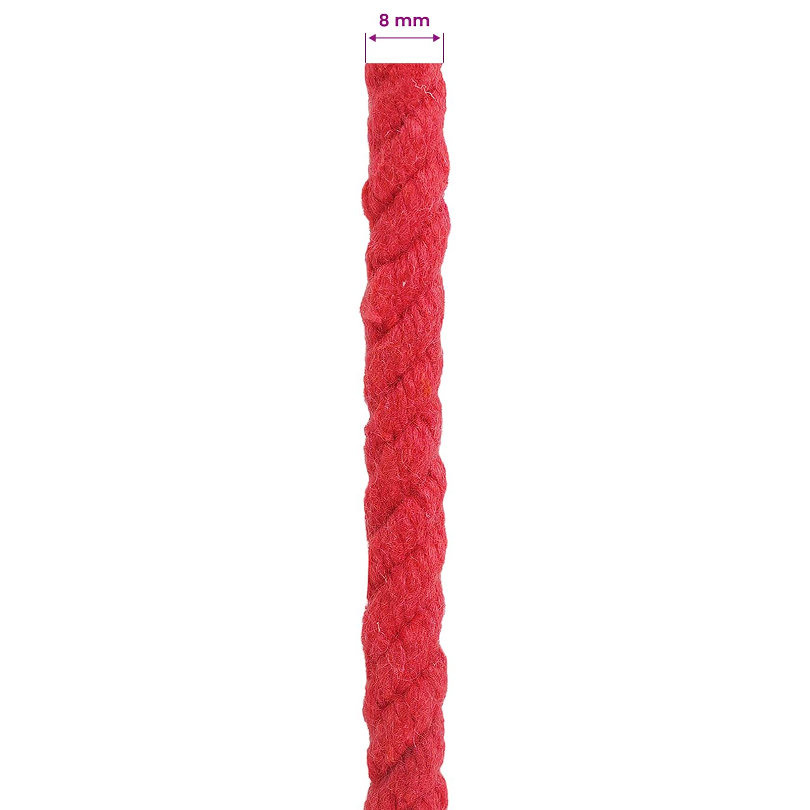 Konop Crvena 0,8 x 0,8 x 5000 cm Pamuk