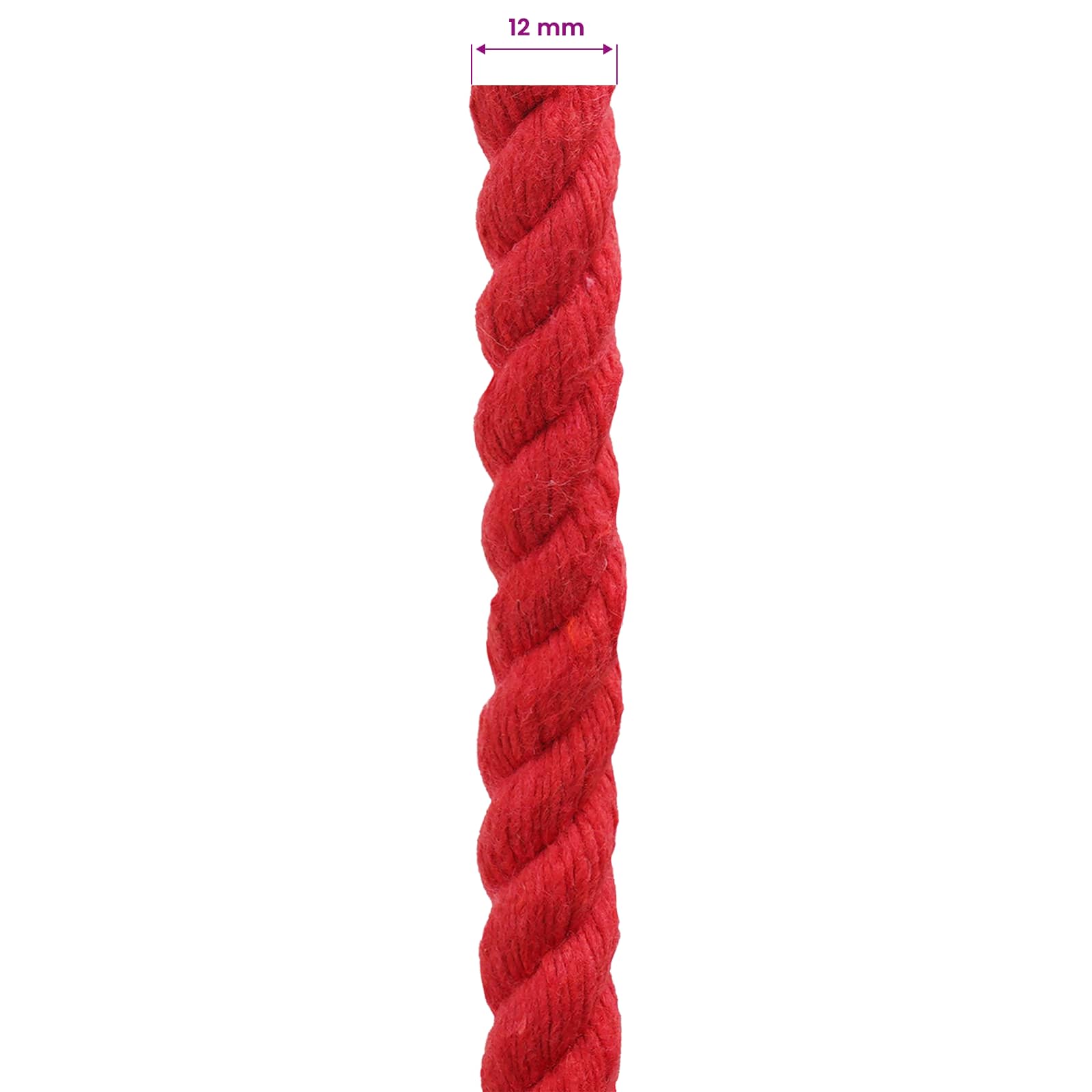 Konop Crvena 1,2 x 1,2 x 25000 cm Pamuk