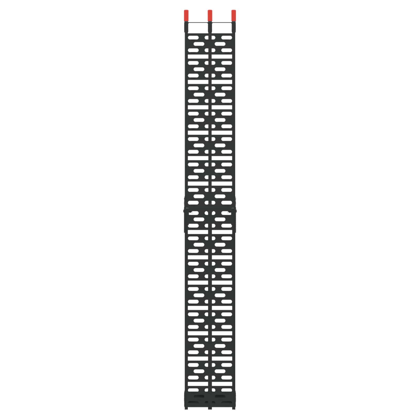 Sklopiva rampi za motocikle 340 kg po rampi 2 pcs Crna Aluminij