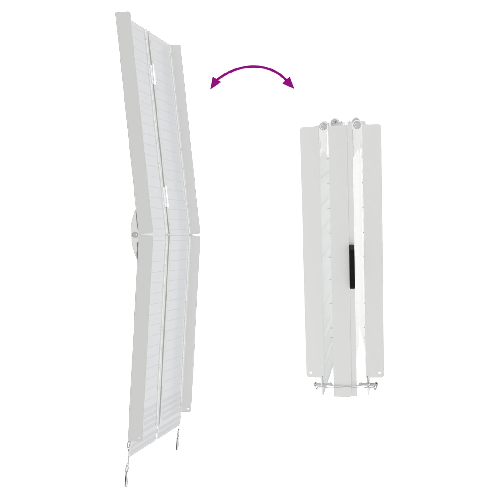 Rampu za Kolica 270 kg Srebrno 270 kg Aluminij