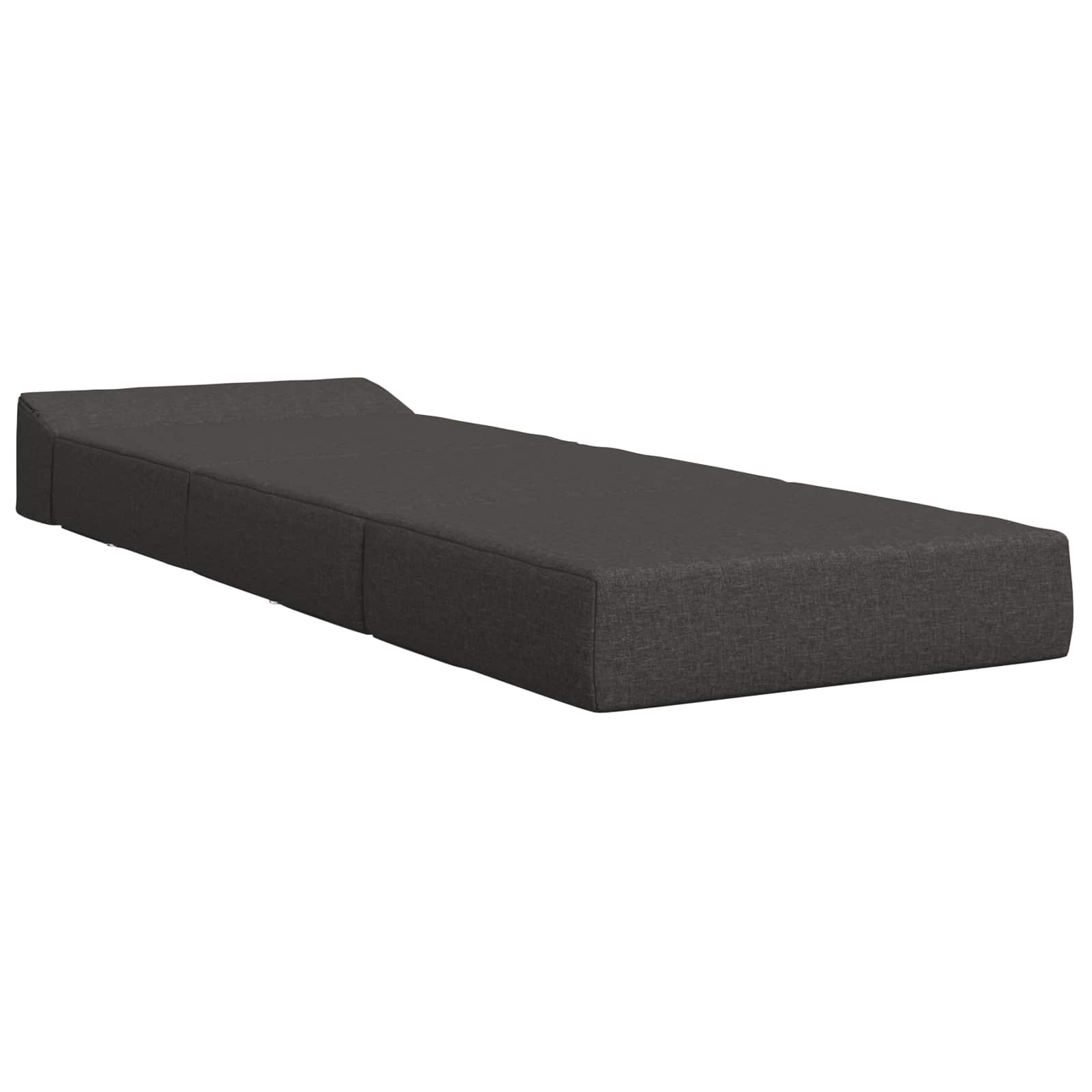 Sofa na razvlačenje Tamnosiva 200 x 70 x 15 cm Tkanina