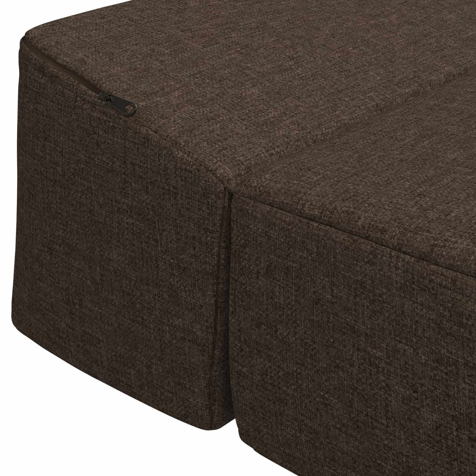 Sofa na razvlačenje Sivosmeđa 200 x 70 x 15 cm Tkanina