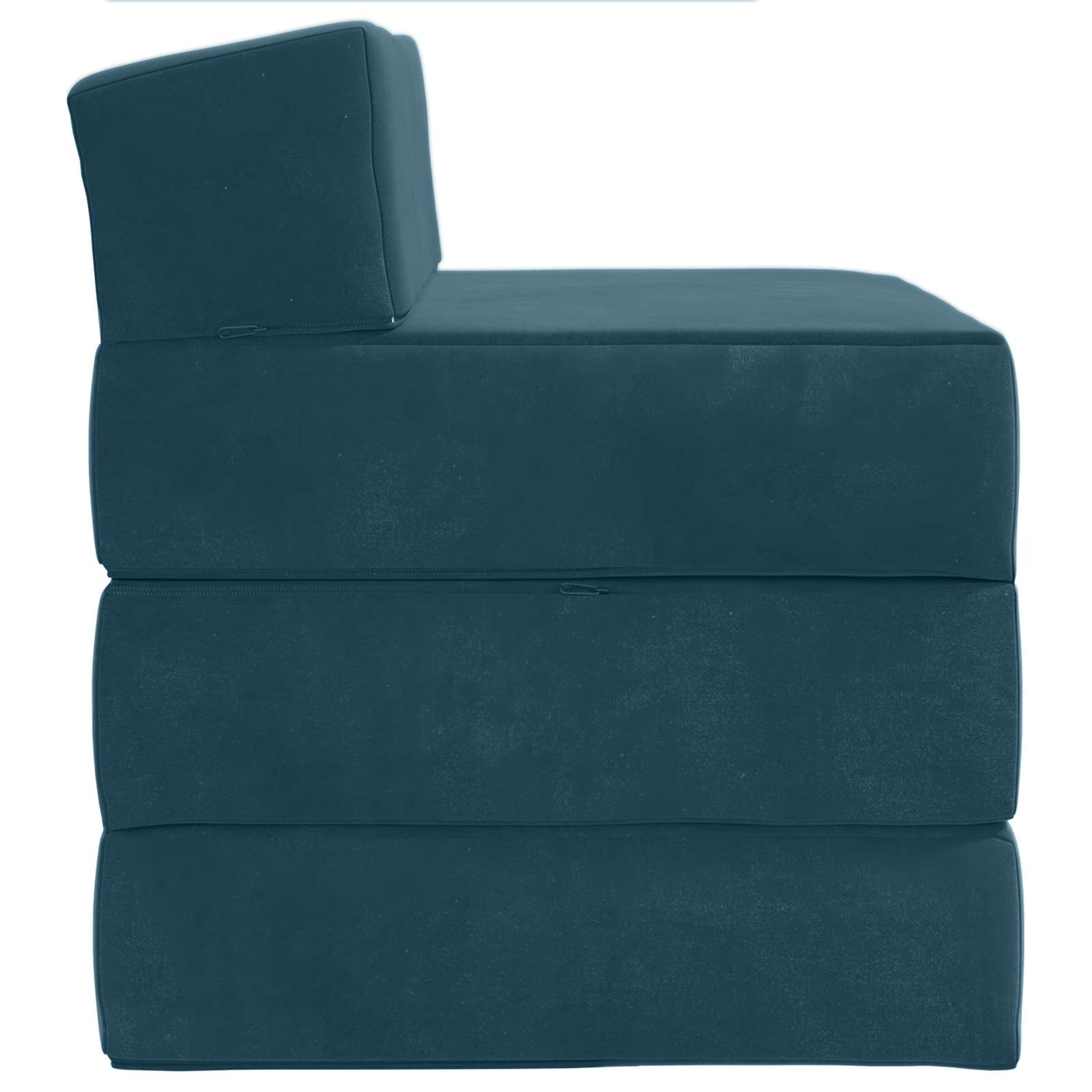 Sofa na razvlačenje Plava 200 x 70 x 15 cm Baršun