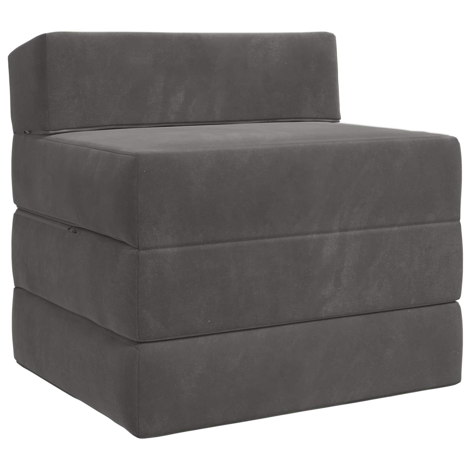 Sofa na razvlačenje Tamnosiva 200 x 70 x 15 cm Baršun