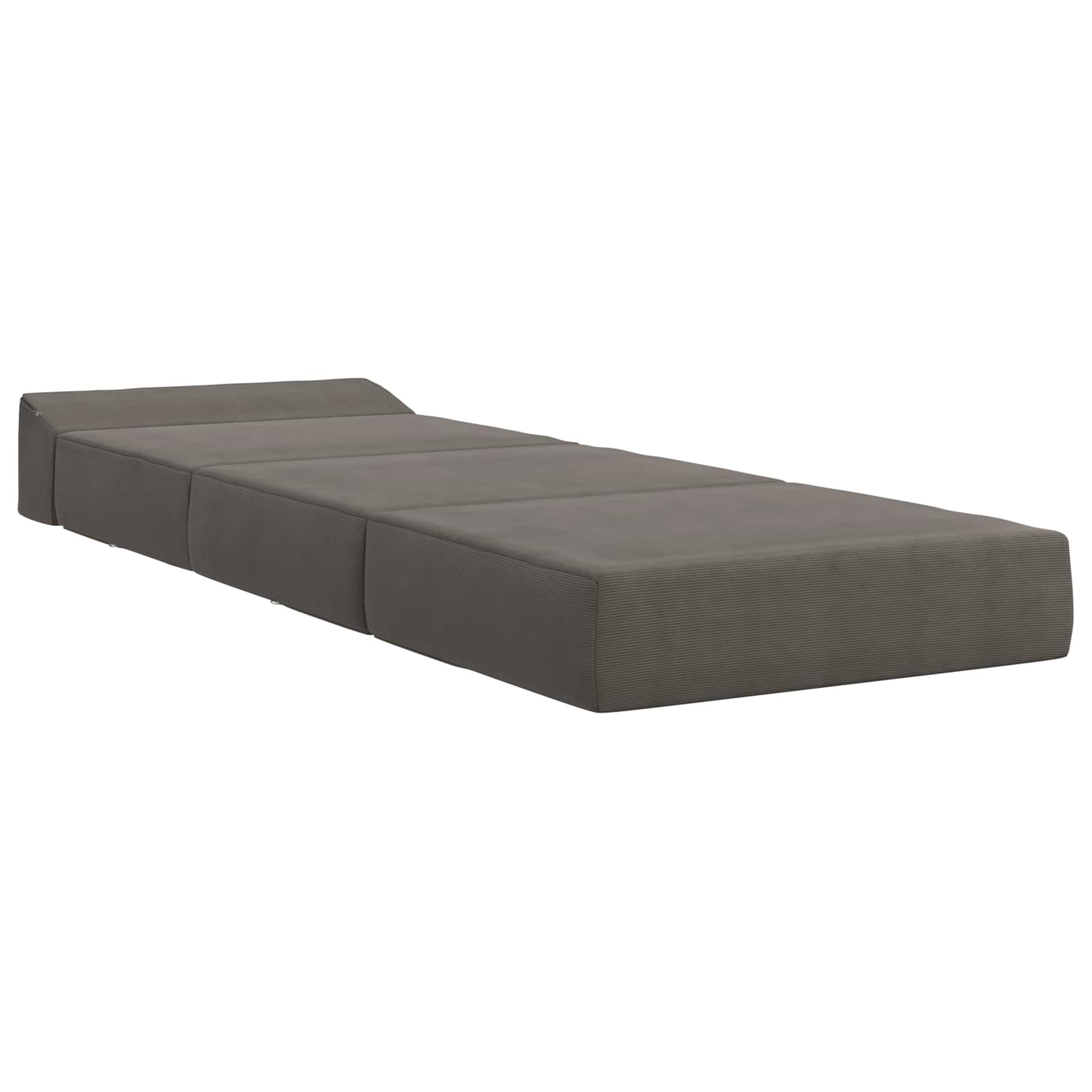 Sofa na razvlačenje Svjetlosiva 200 x 70 x 15 cm