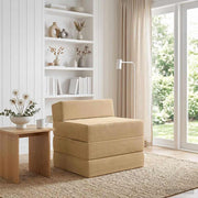 Sofa na razvlačenje Svijetlozeleni sivi 200 x 70 x 10 cm