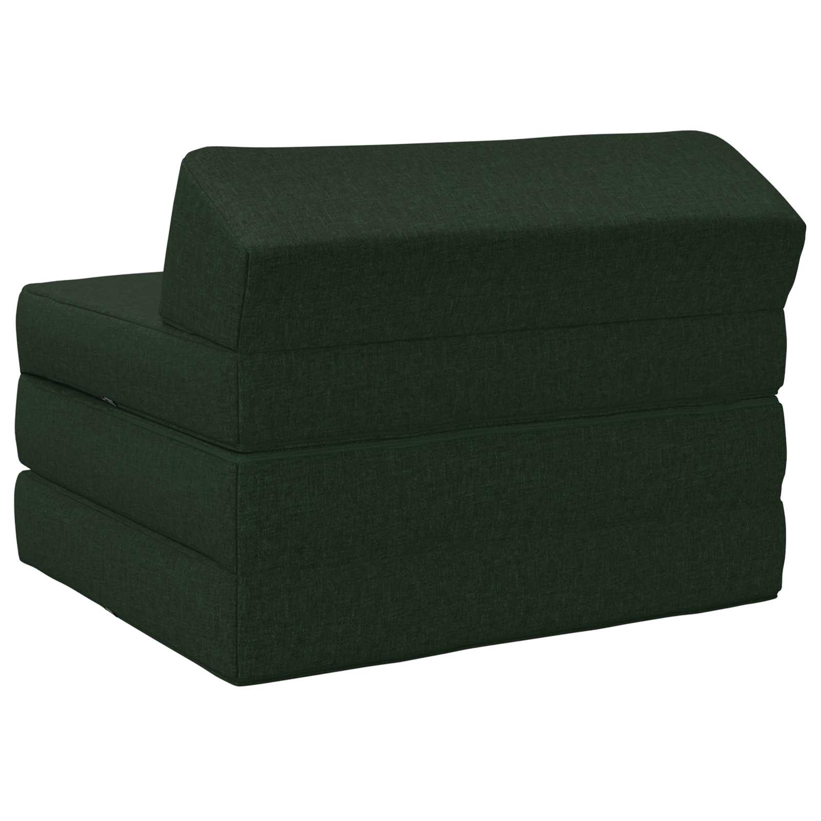 Sofa na razvlačenje Tamnozelena 200 x 70 x 10 cm Tkanina