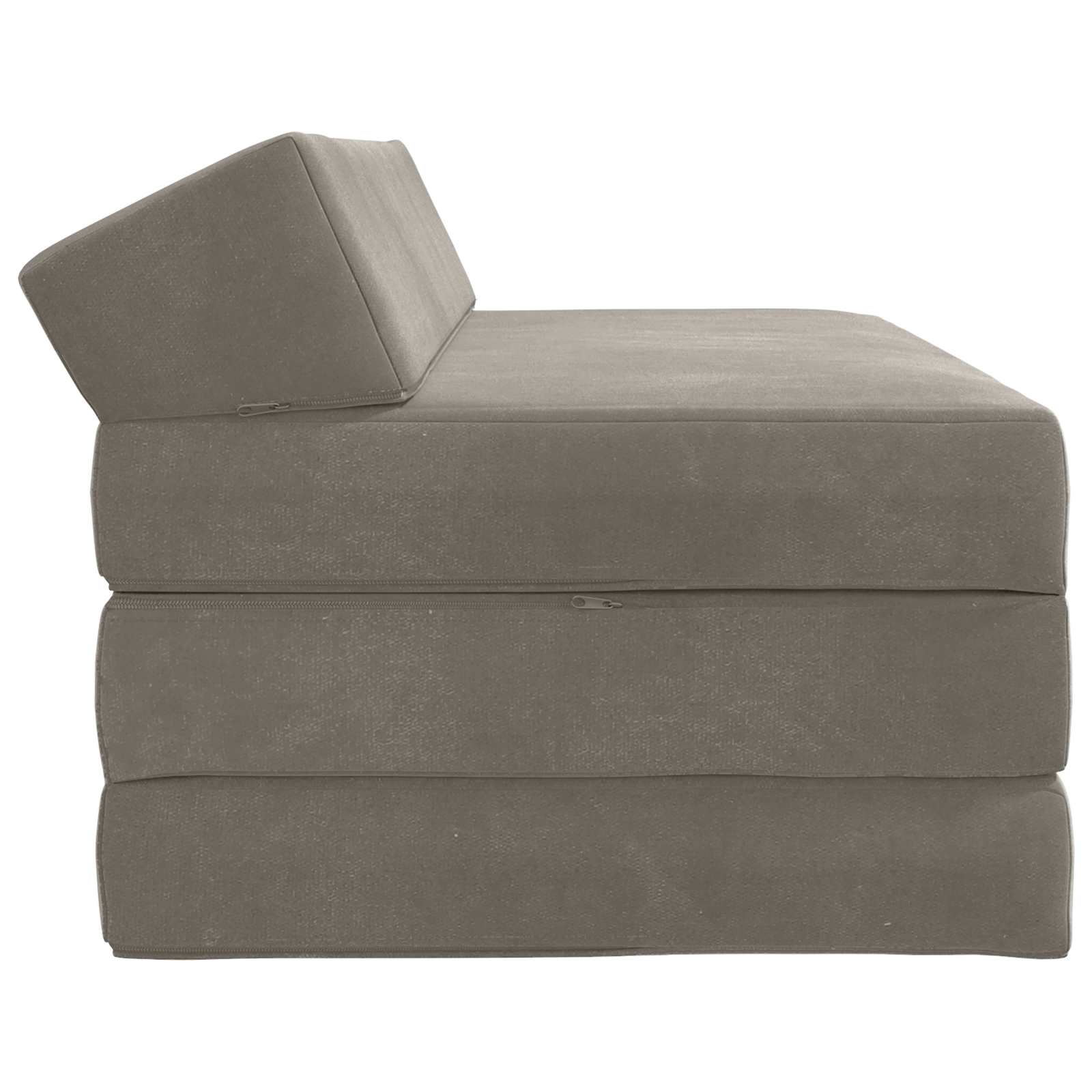 Sofa na razvlačenje Svjetlosiva 120 x 60 x 49 cm Tkanina