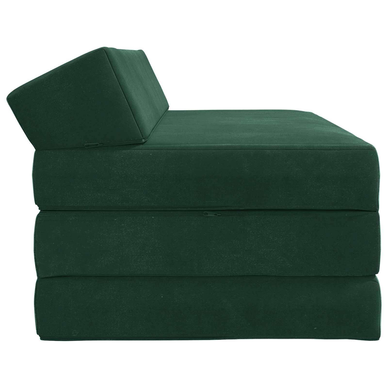 Sofa na razvlačenje Tamnozelena 120 x 60 x 49 cm Tkanina