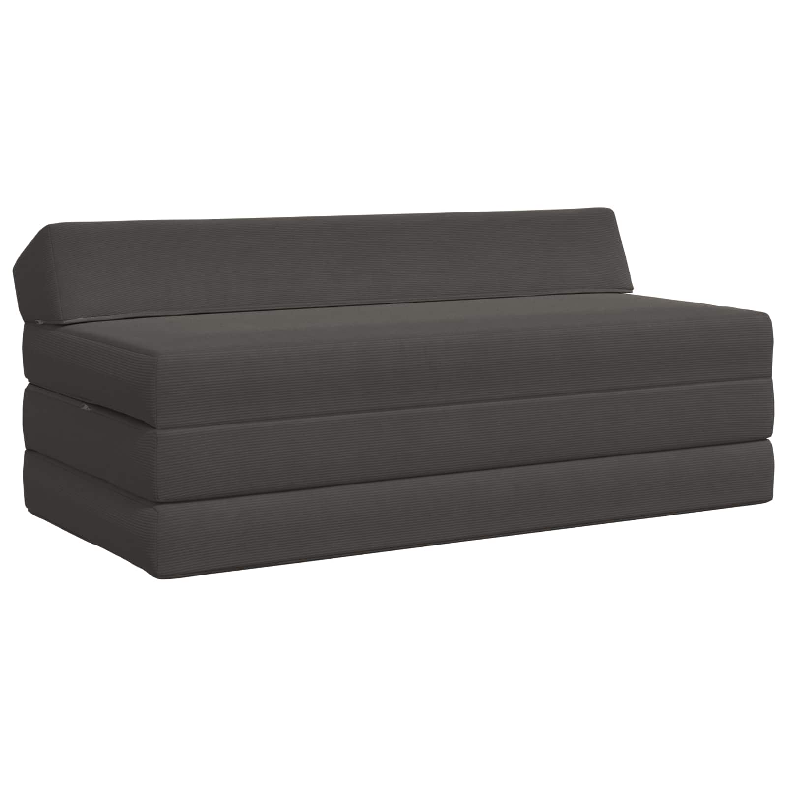 Sofa na razvlačenje Tamnosiva 120 x 60 x 49 cm Tkanina