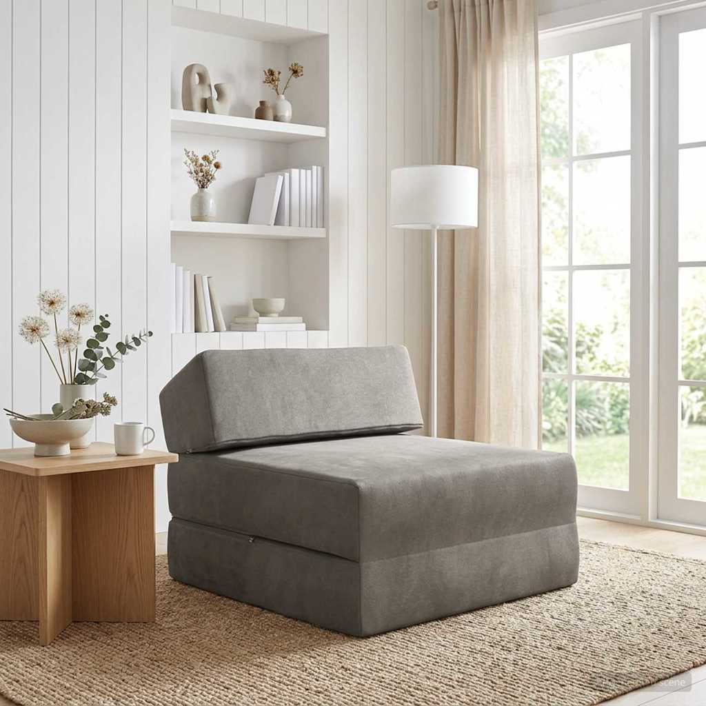 Sofa na razvlačenje Svjetlosiva 60 x 70 x 41 cm Tkanina