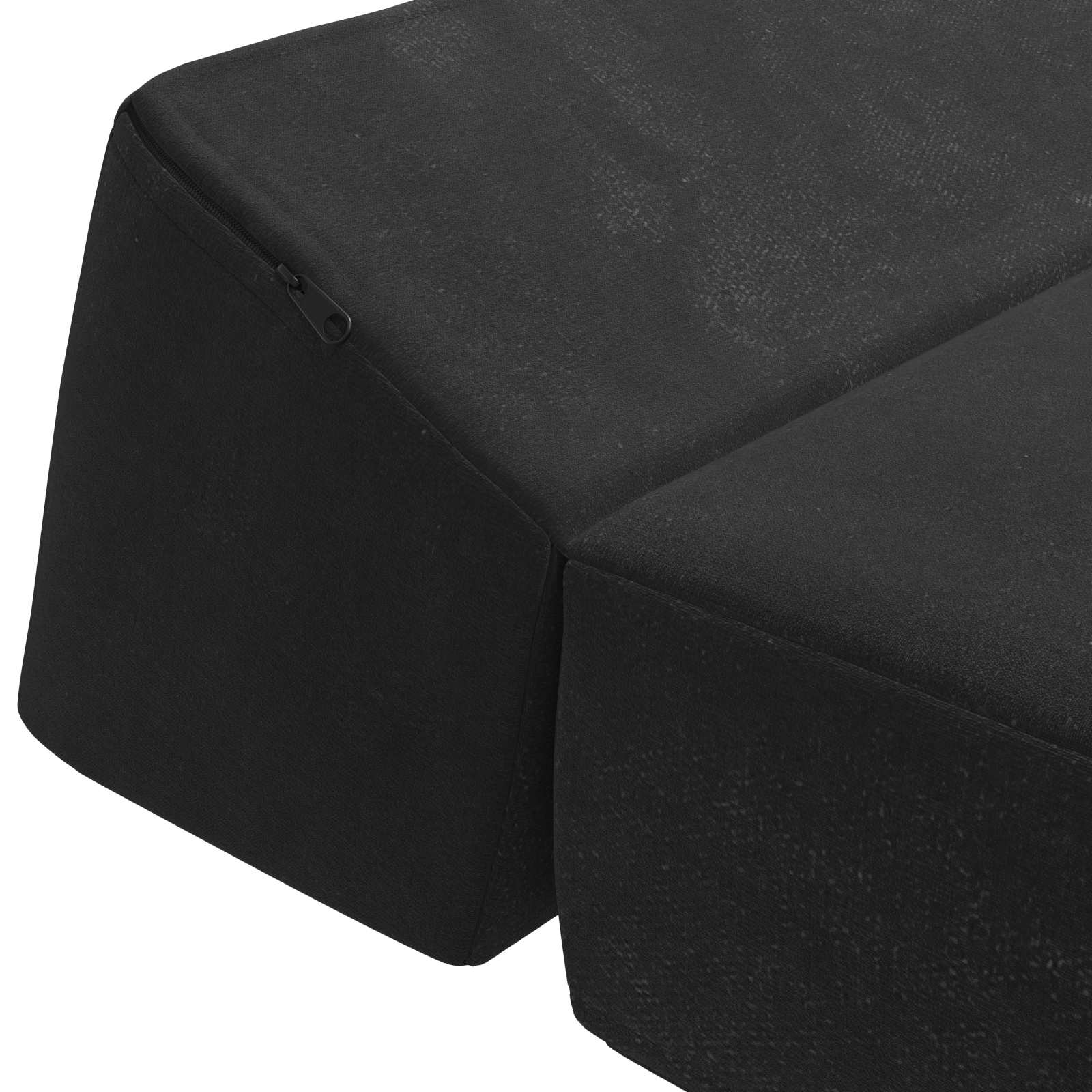 Sofa na razvlačenje Crna 60 x 70 x 41 cm Tkanina
