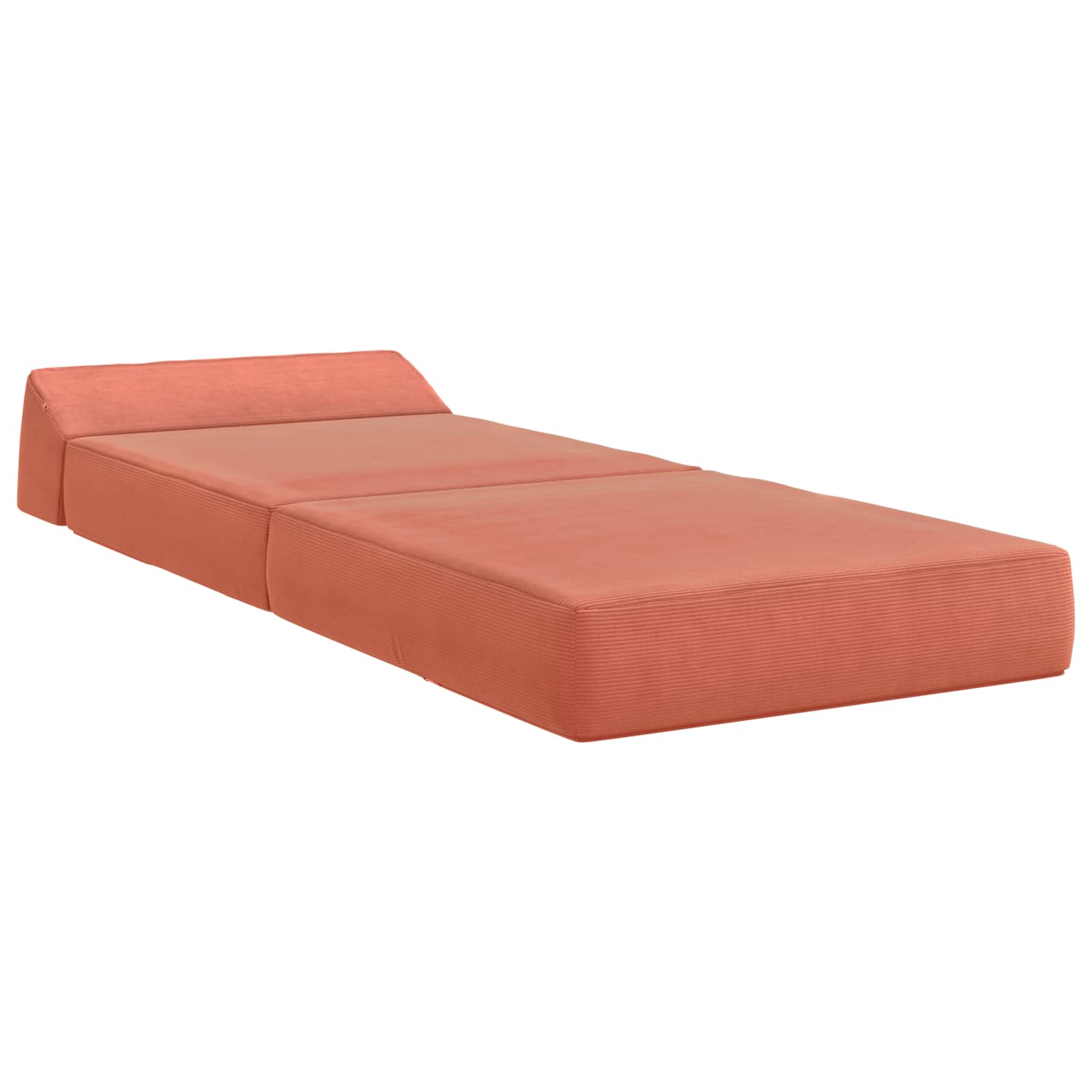 Sofa na razvlačenje Crvena narančasta 60 x 70 x 41 cm Tkanina