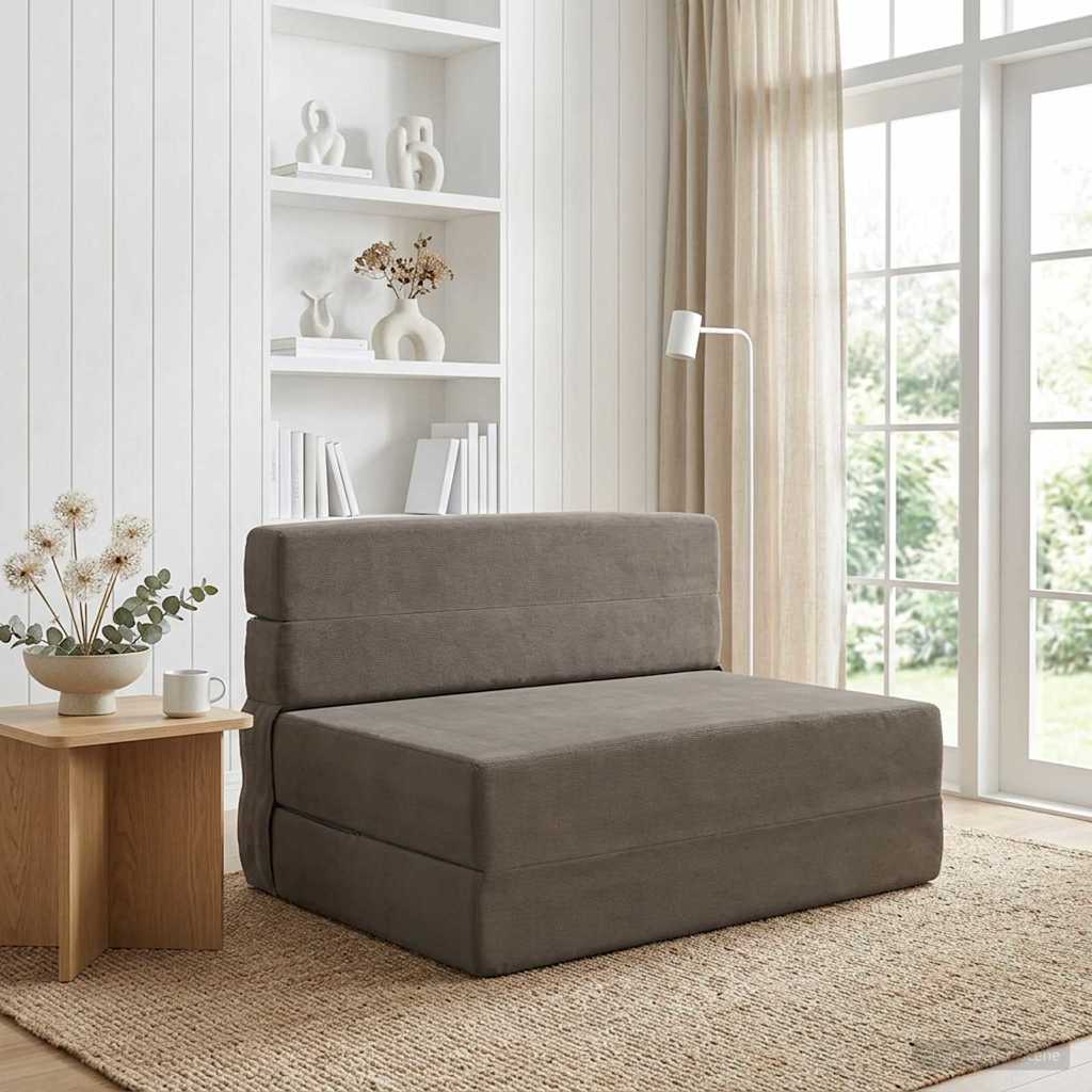 Sofa na razvlačenje Svjetlosiva 70 x 72 x 60 cm Tkanina
